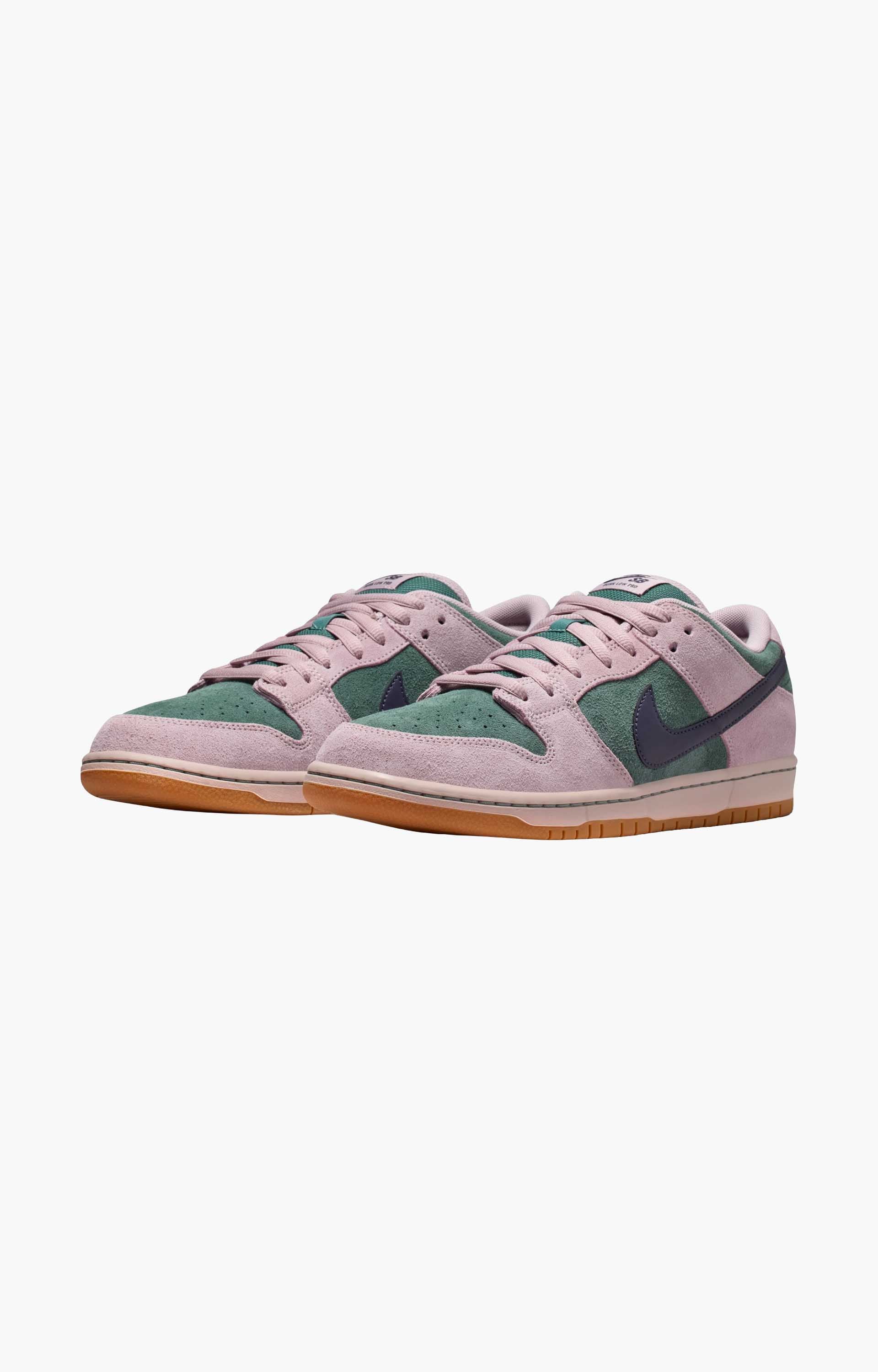 Nike SB Dunk Low Pro HQ1625 Shoe, Mineral Slate/Dark Raisin-Particle Rose