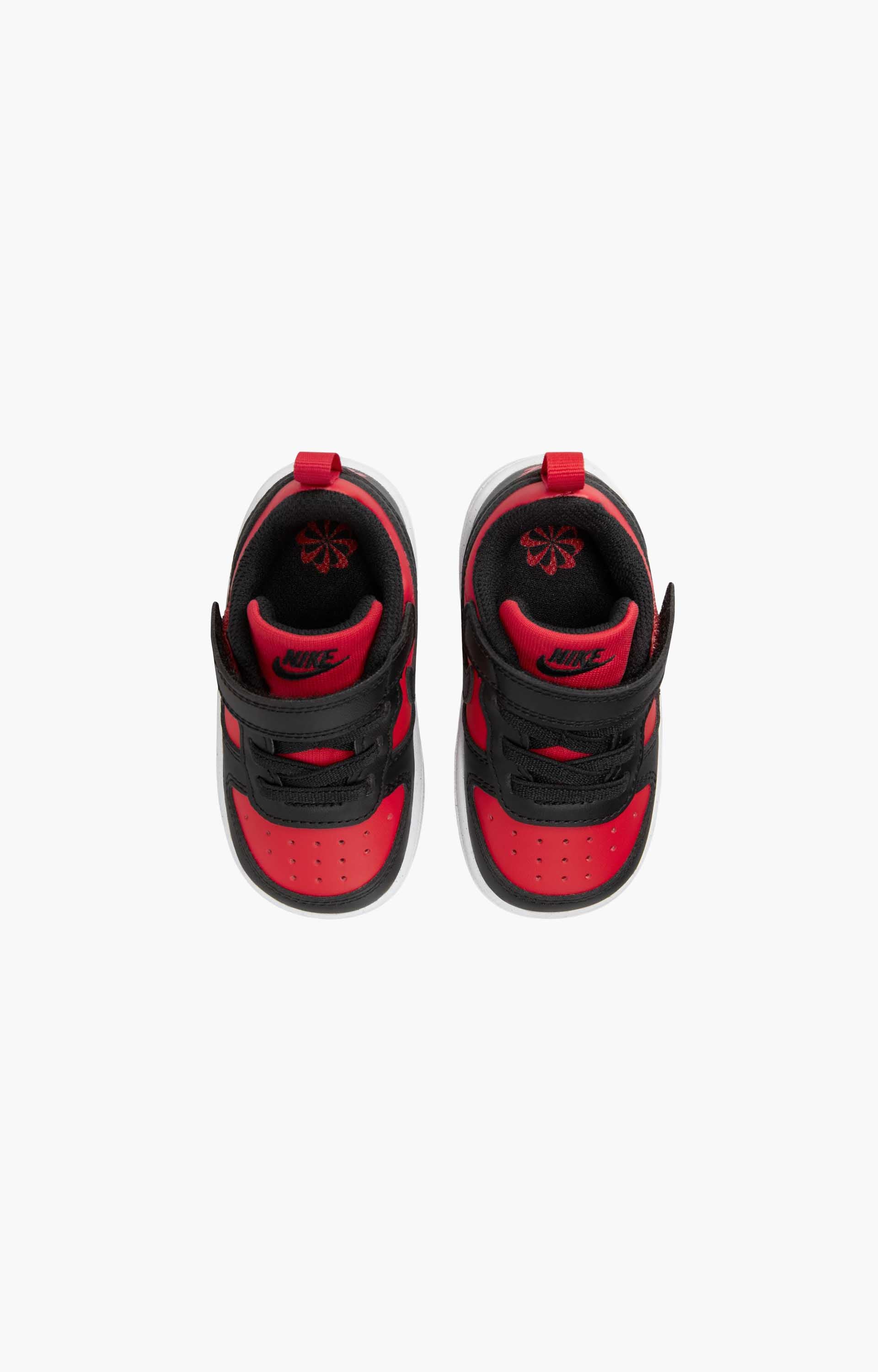 Nike Court Borough Low Recraft DV5456-600 Toddler Shoe, University Red/Black-White