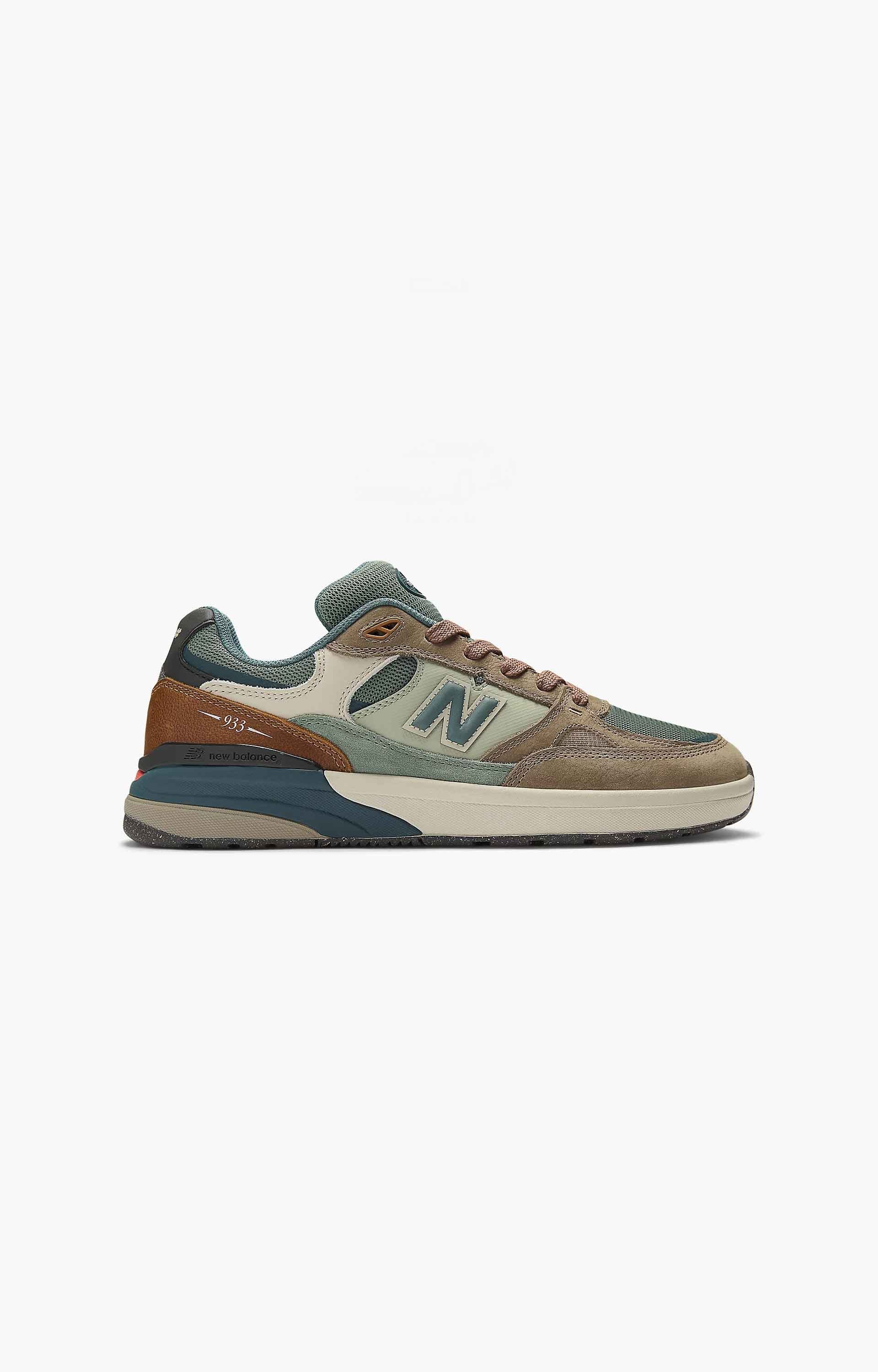 New Balance Numeric NM933ORI Shoes, Tan/Teal