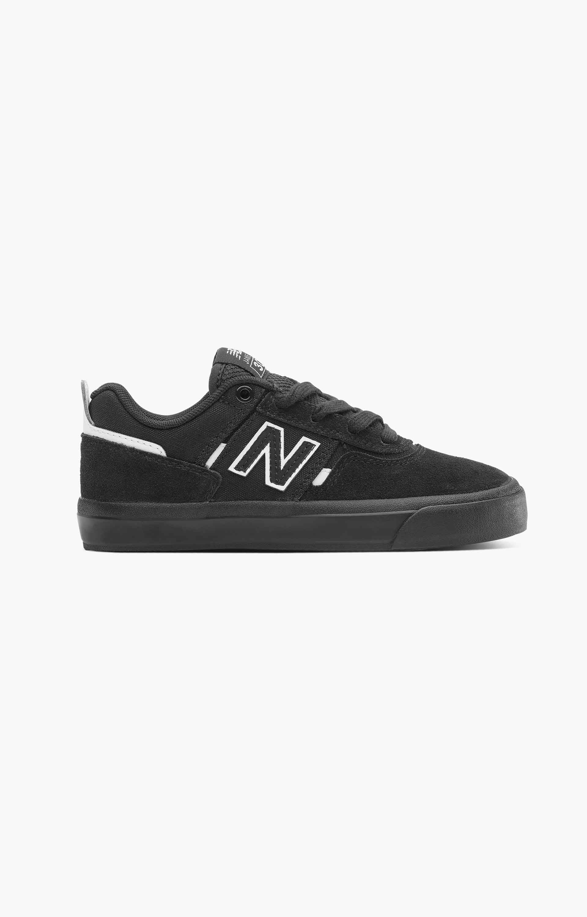 New Balance Numeric 306 Youth Shoes, Black/White