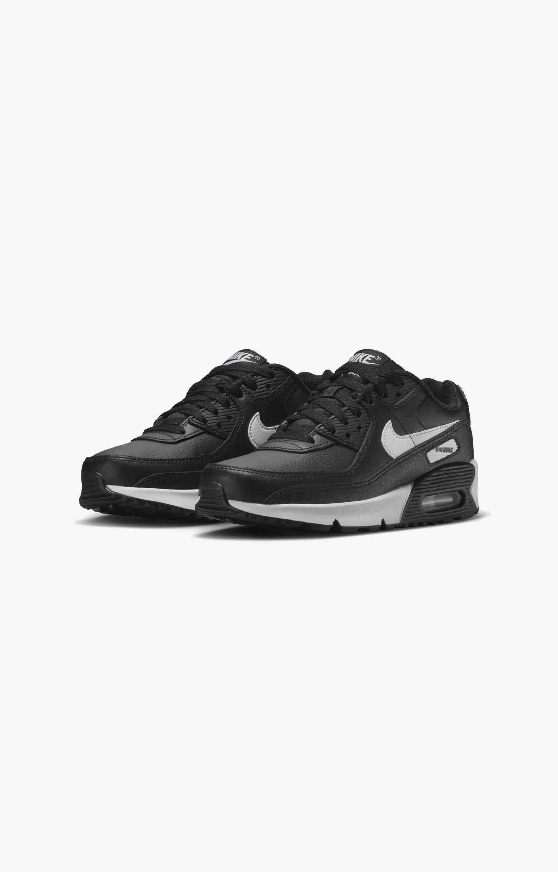 Nike Air Max 90 LTR Youth Shoe, Black/White
