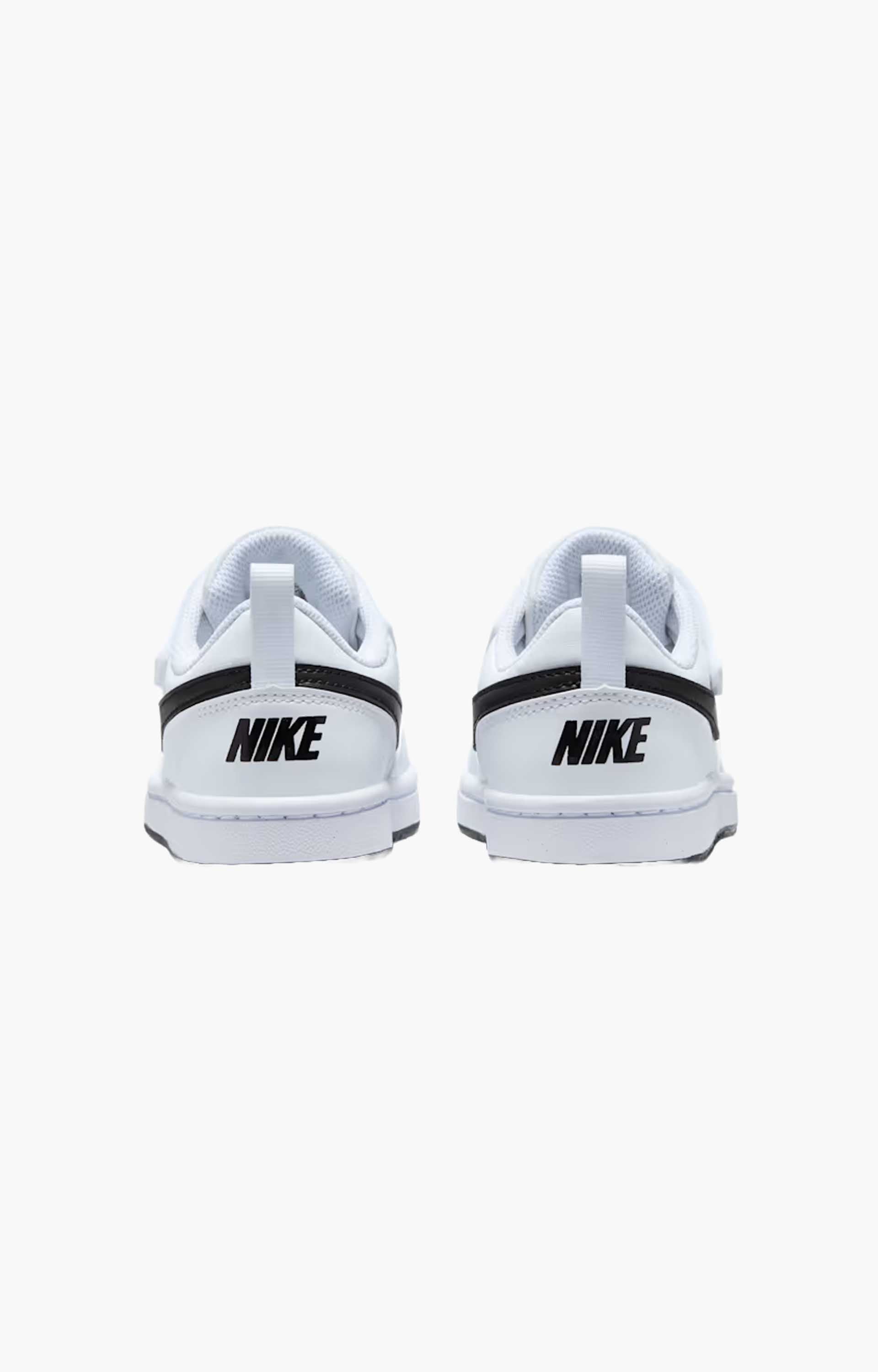 Nike Court Borough Low Recraft DV5457-104 Youth Shoe, White/Black