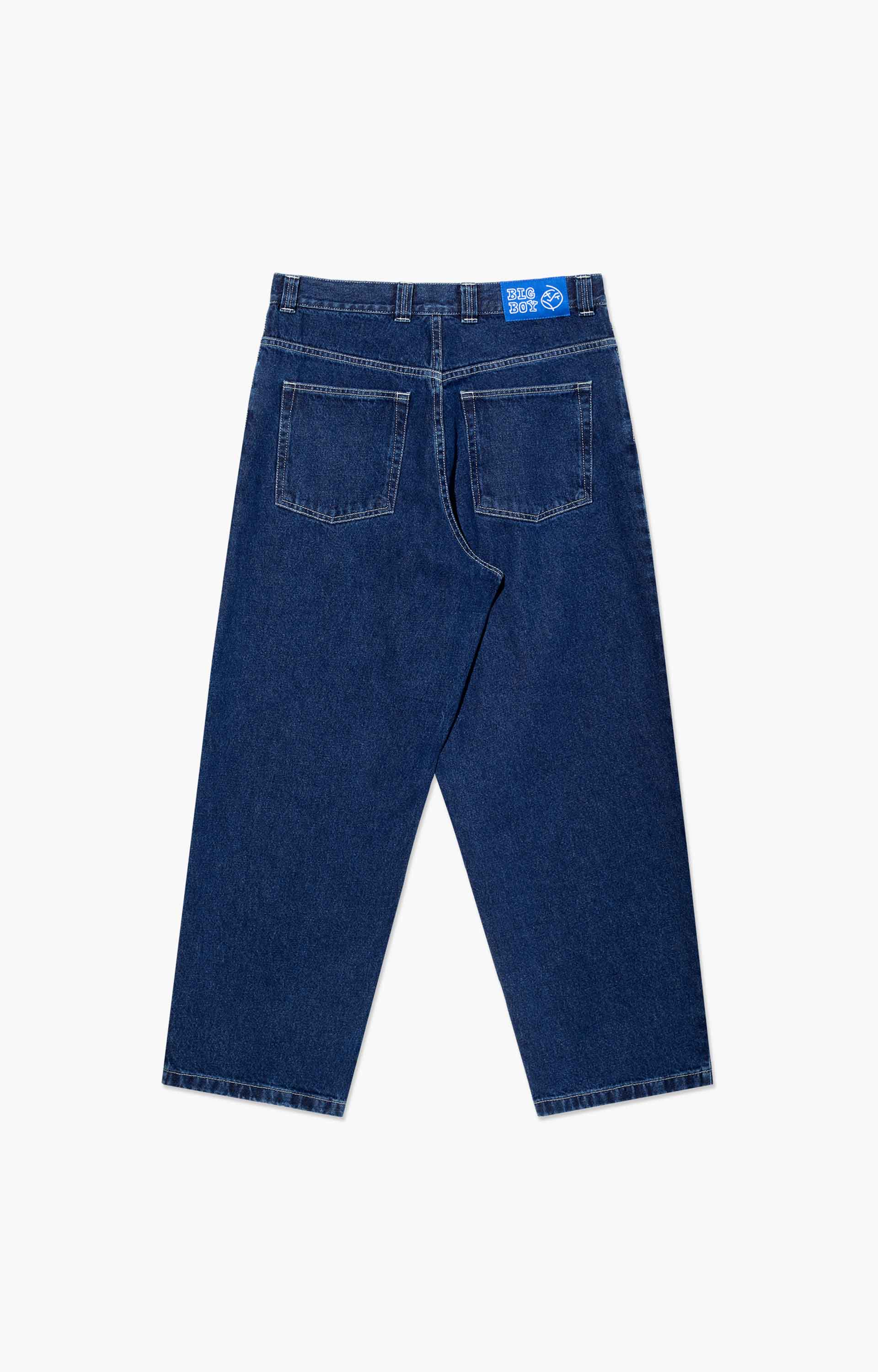 Polar Skate Co Big Boy Pants, Dark Blue/White Stitching