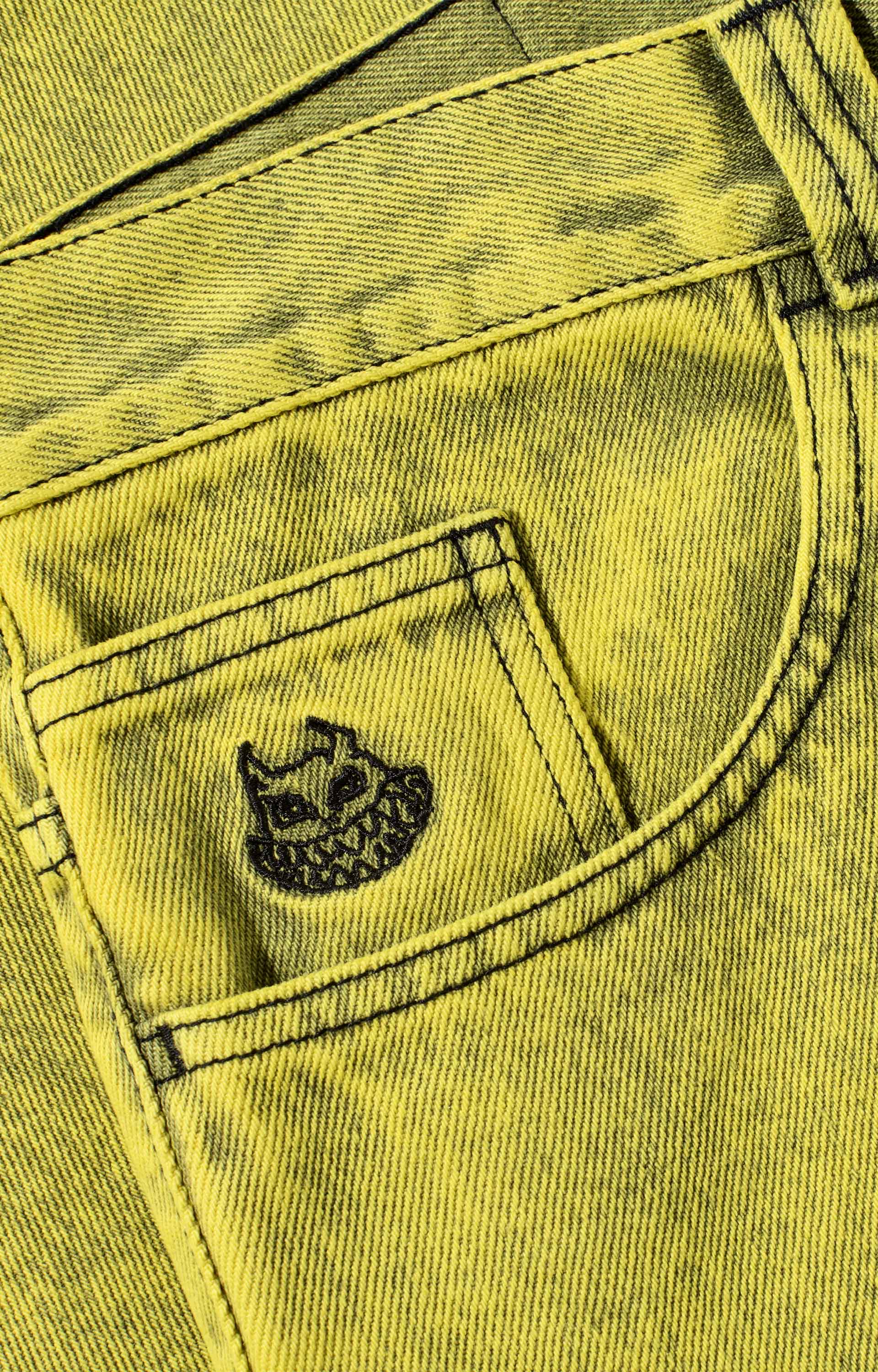 Polar Skate Co Big Boy Pants, Demon Child Lemon Black