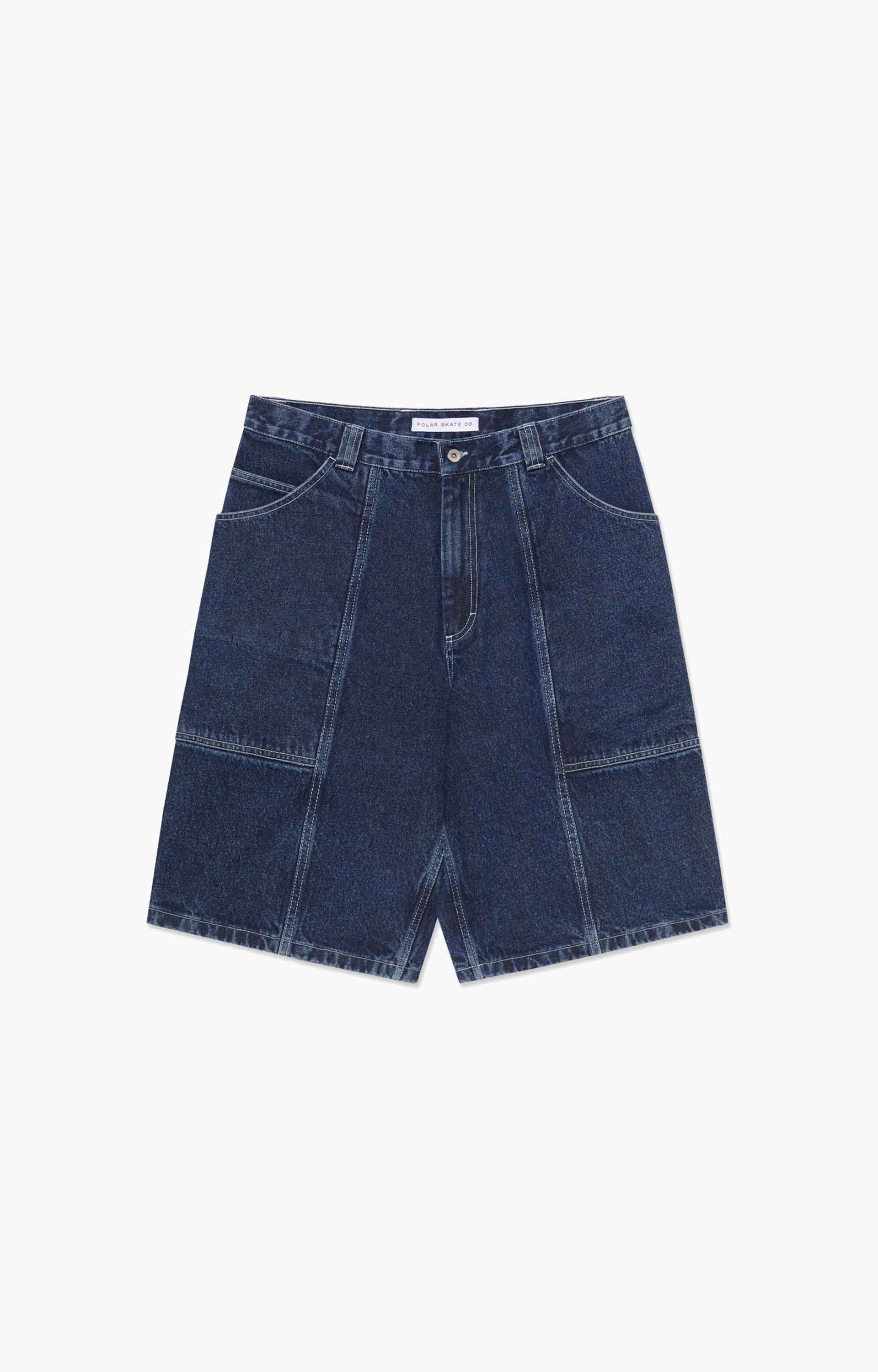 Polar Skate Co Jiro Shorts, Dark Blue/White Stitching