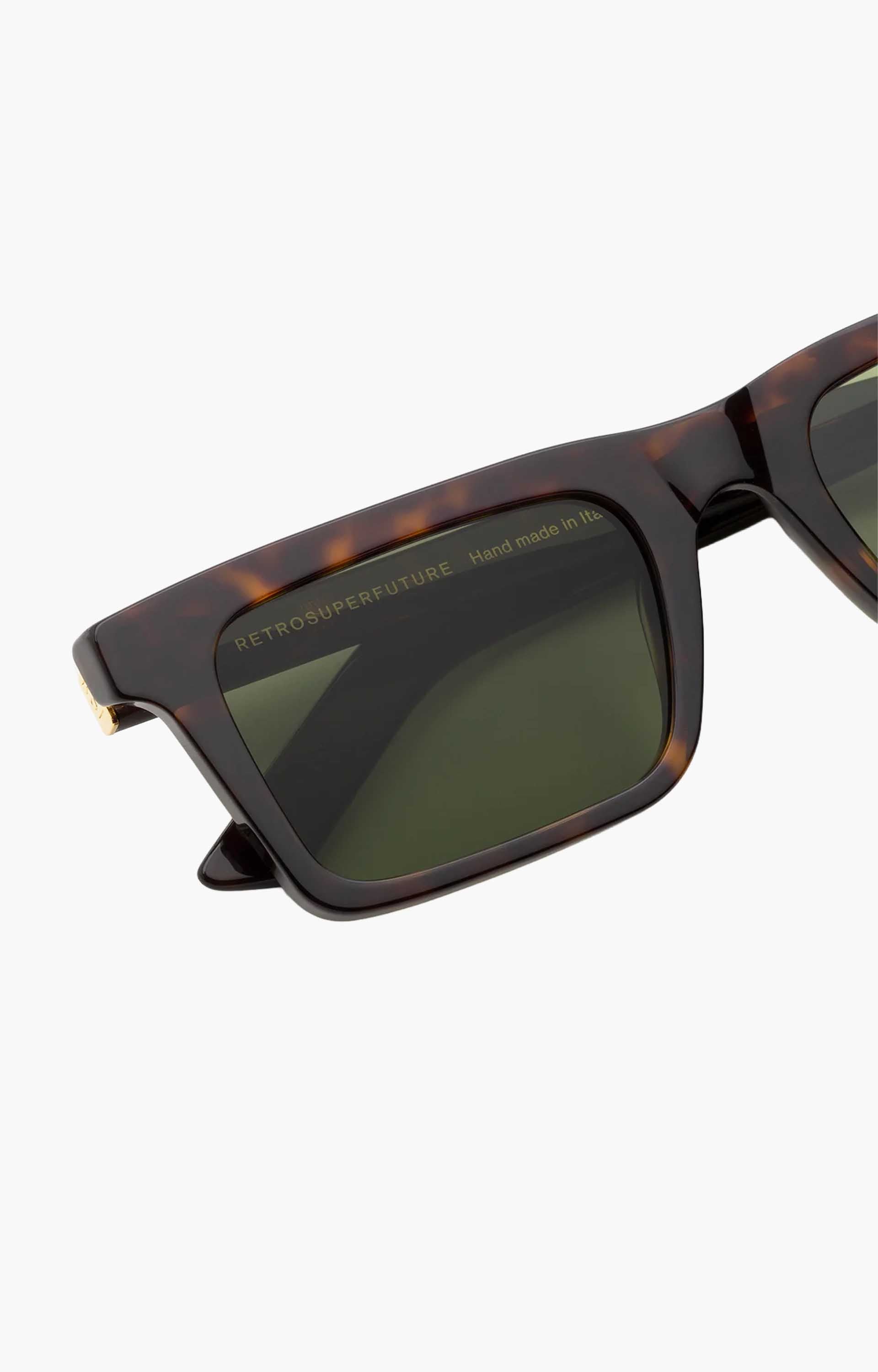 Retrosuperfuture 1968 3627 D9G Sunglasses, Tortoise/Green