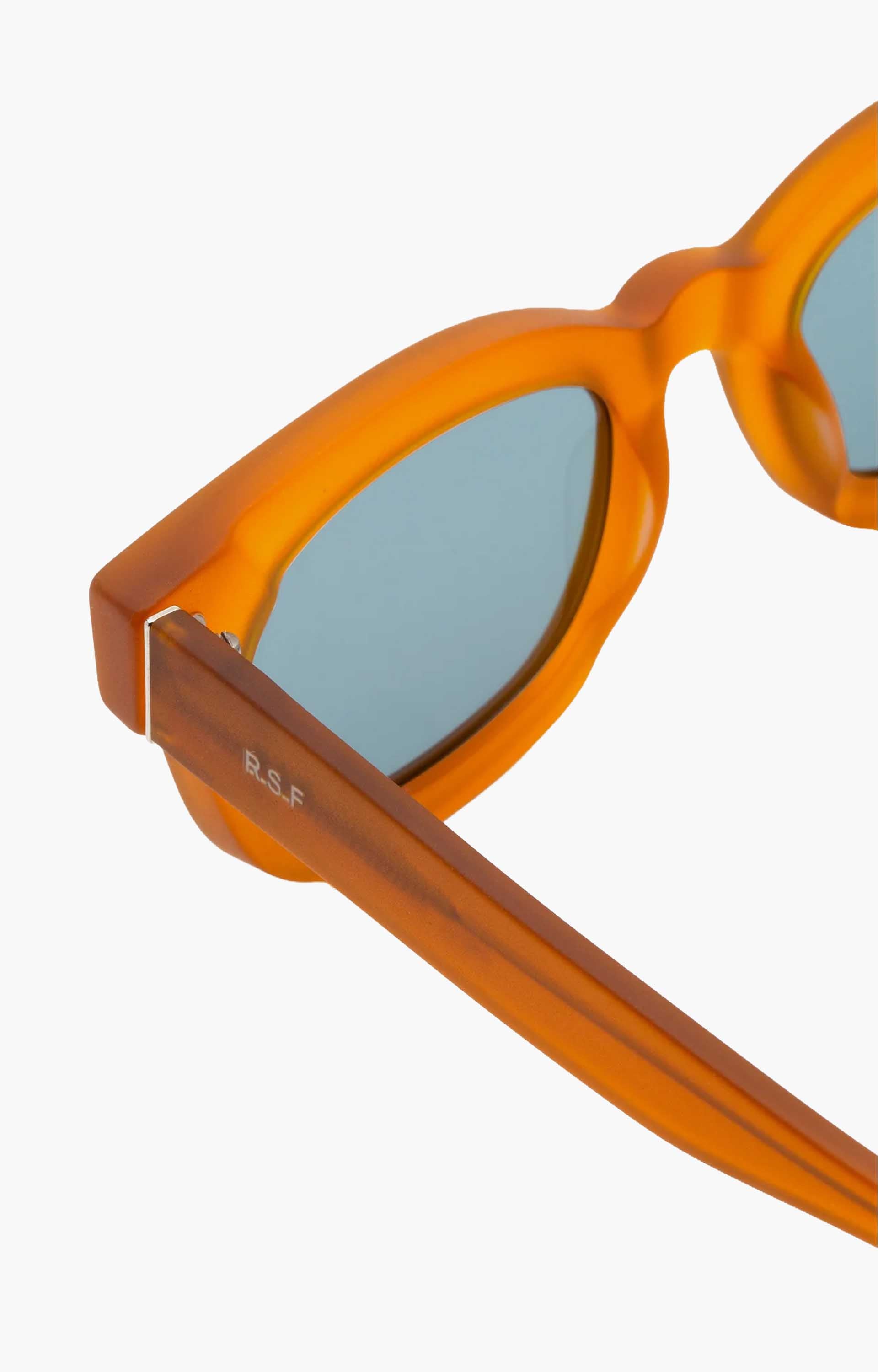 Retrosuperfuture Sempre Arancio HEO Sunglasses, Clay/Turquoise