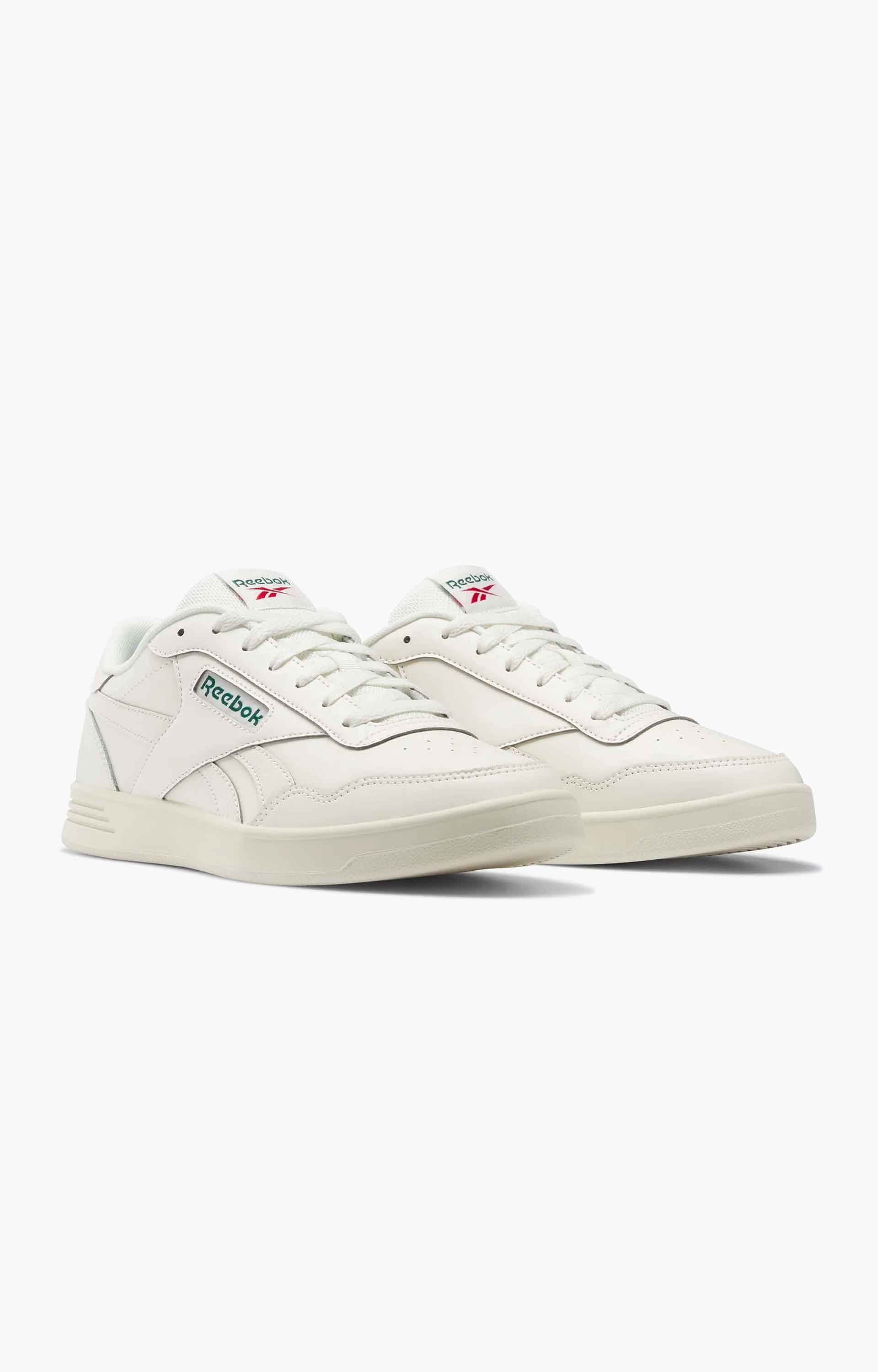 Reebok Court Advance Shoes, Chalk/Dark Green