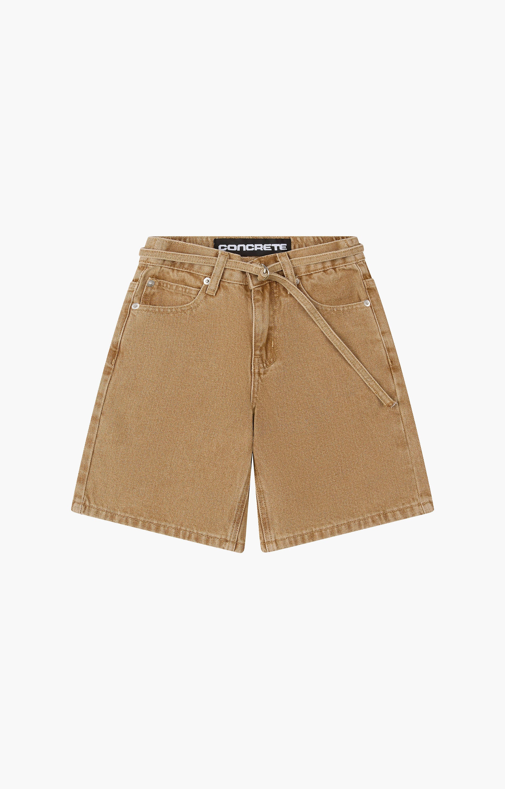 Concrete Youth Lace Denim Short, Clay Brown
