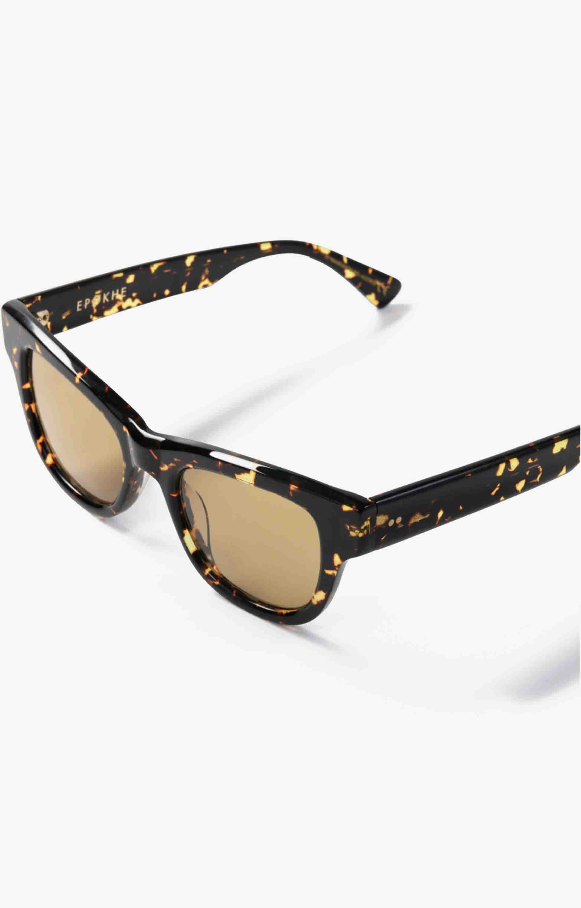 Epokhe Brut Sunglasses, Crystal Dark Tortoise Polished/Amber