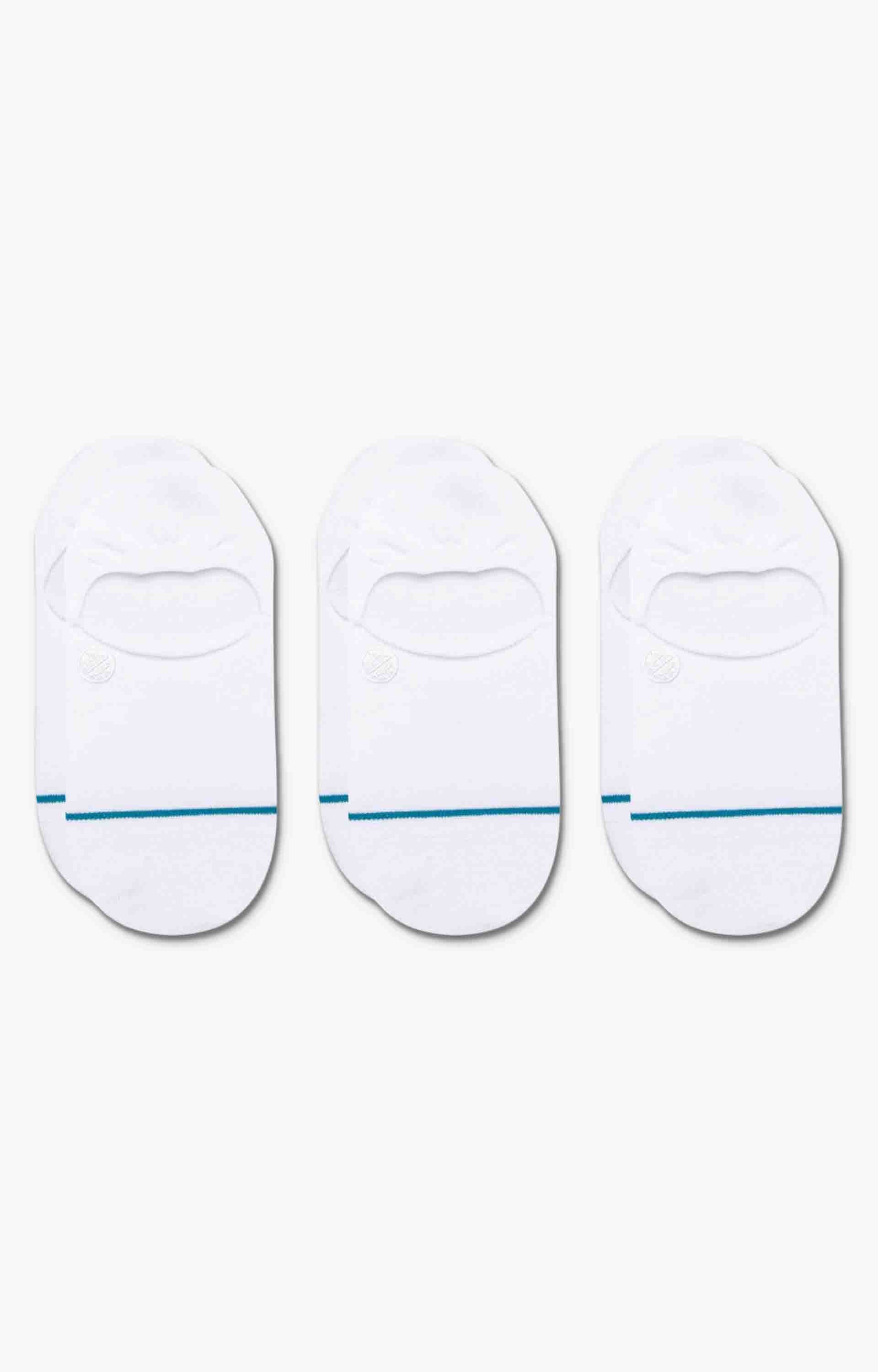 Stance Icon 3 Pack No Show Socks, White