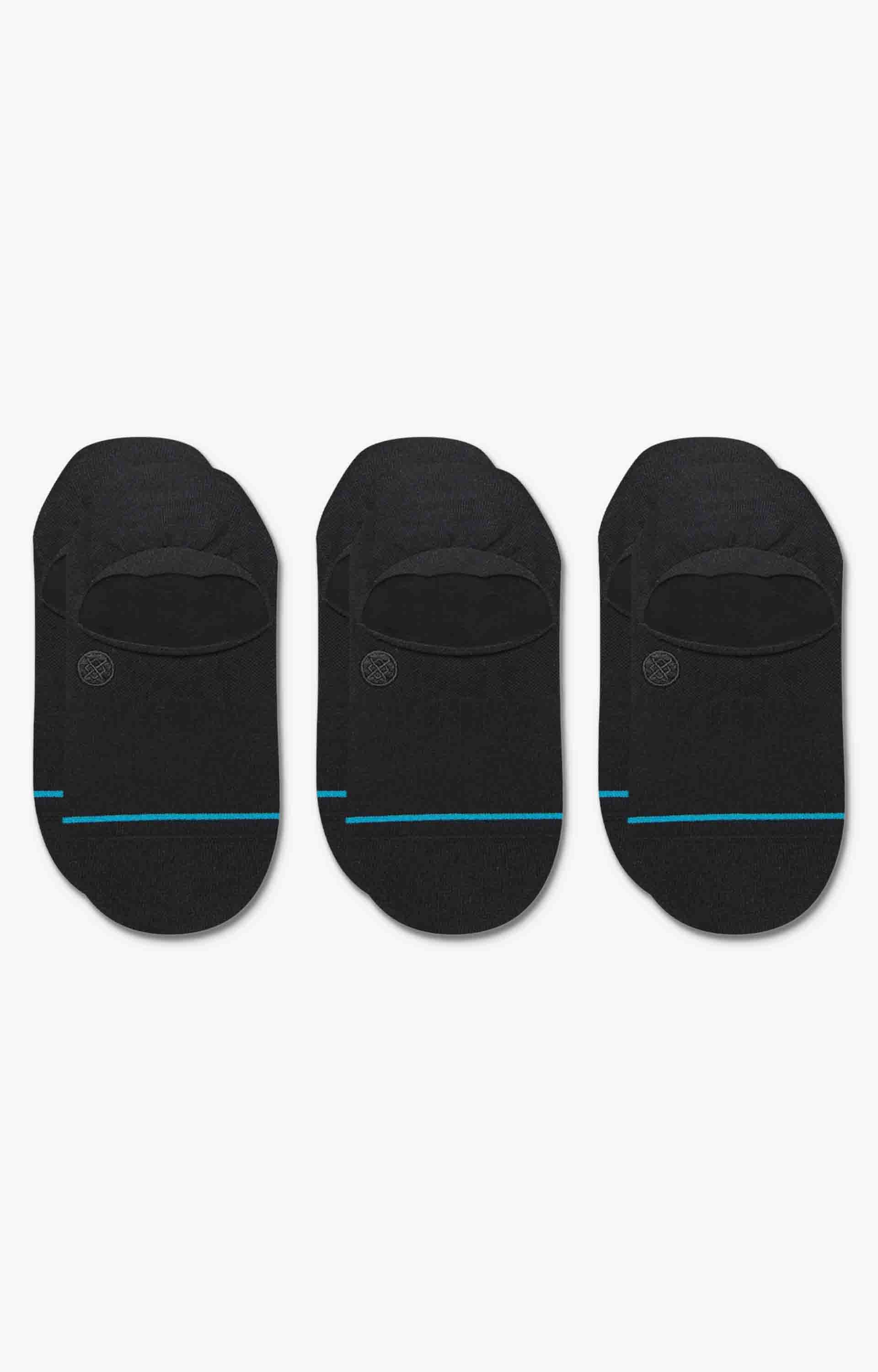 Stance Icon 3 Pack No Show Socks, Black