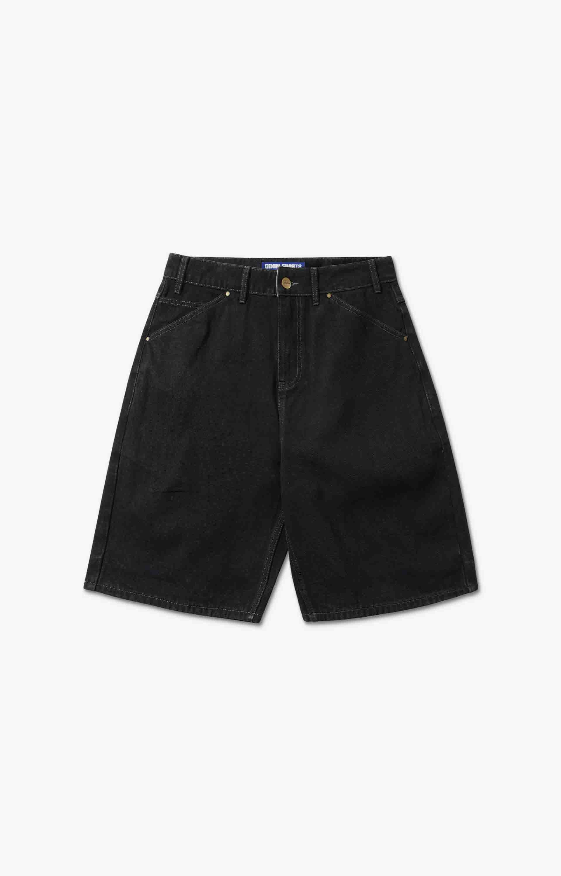 Butter Goods Trim Denim Shorts, Rinsed Black