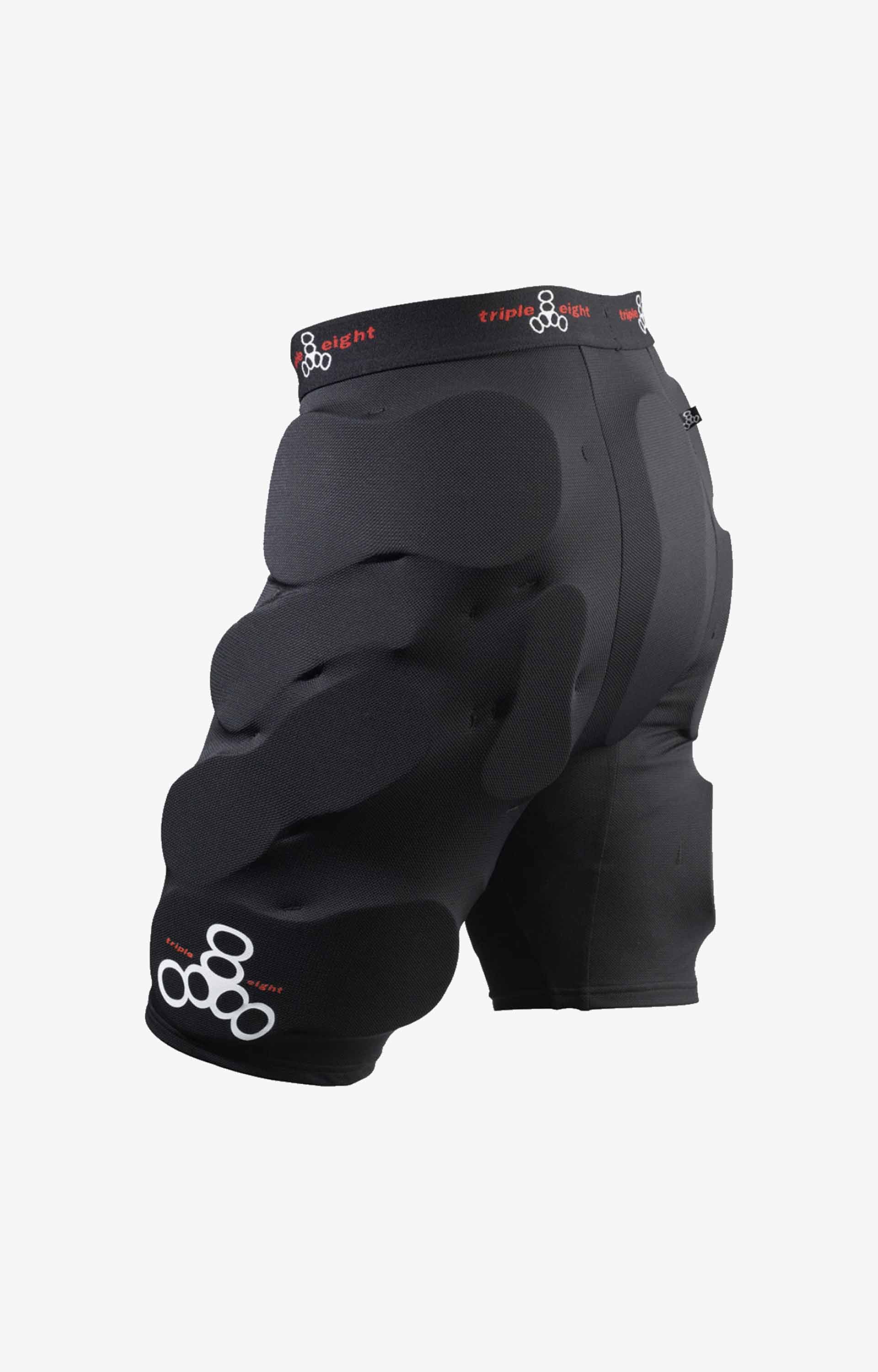Triple 8 Bum Saver Protective Gear Padded Shorts, Black