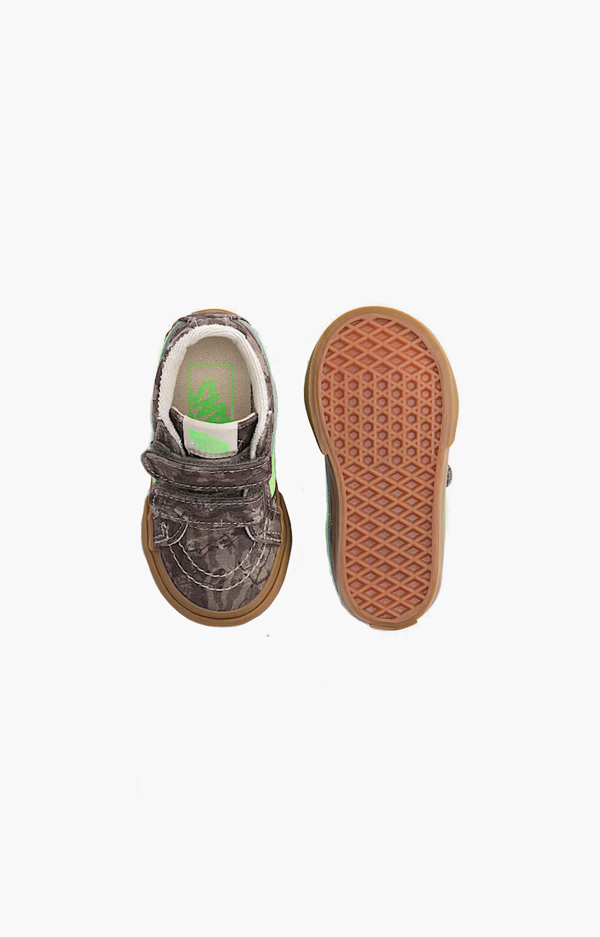 Vans Sk8-Mid Reissue V Shoes, Camo Green Gecko