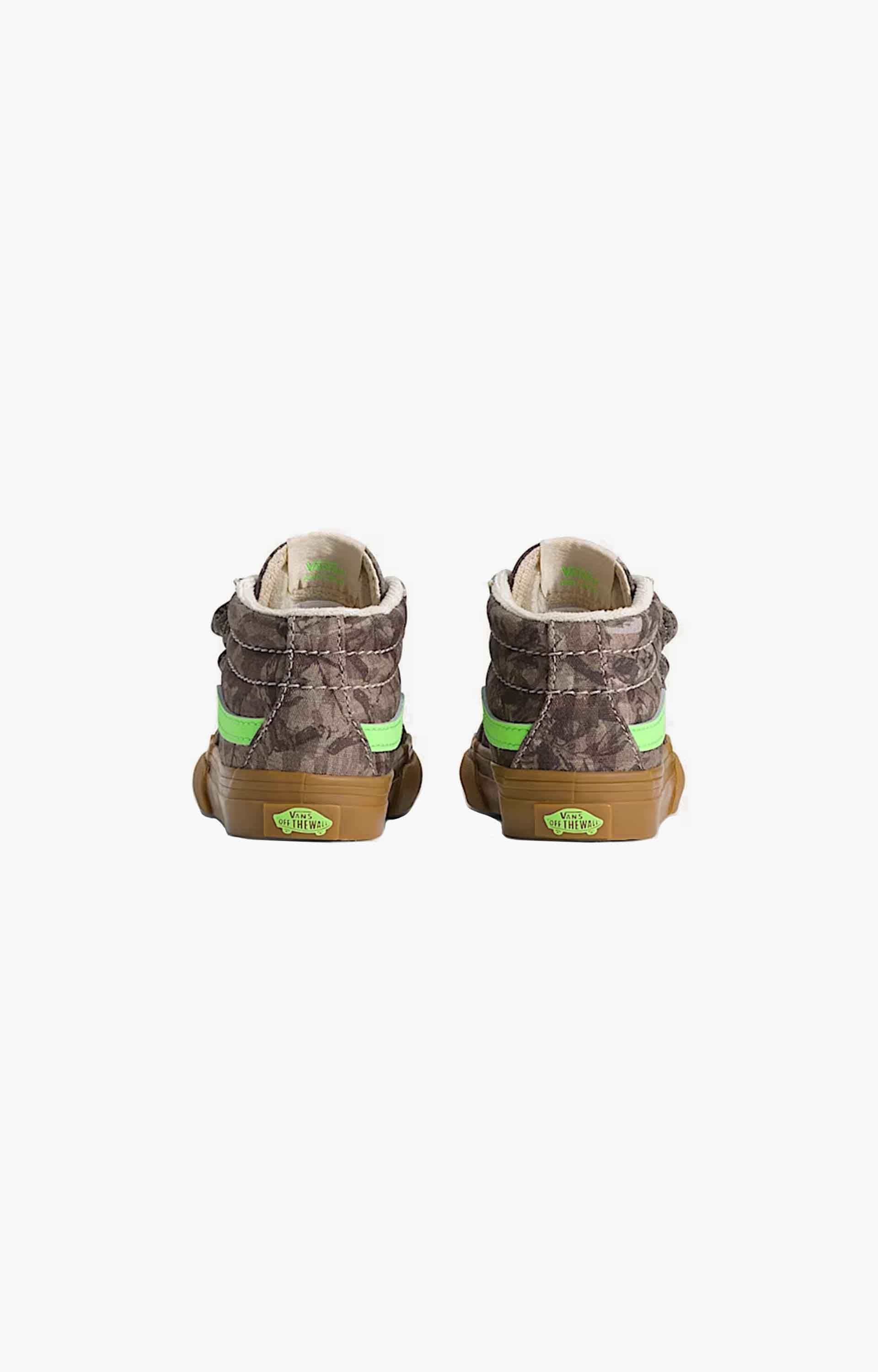 Vans Sk8-Mid Reissue V Shoes, Camo Green Gecko