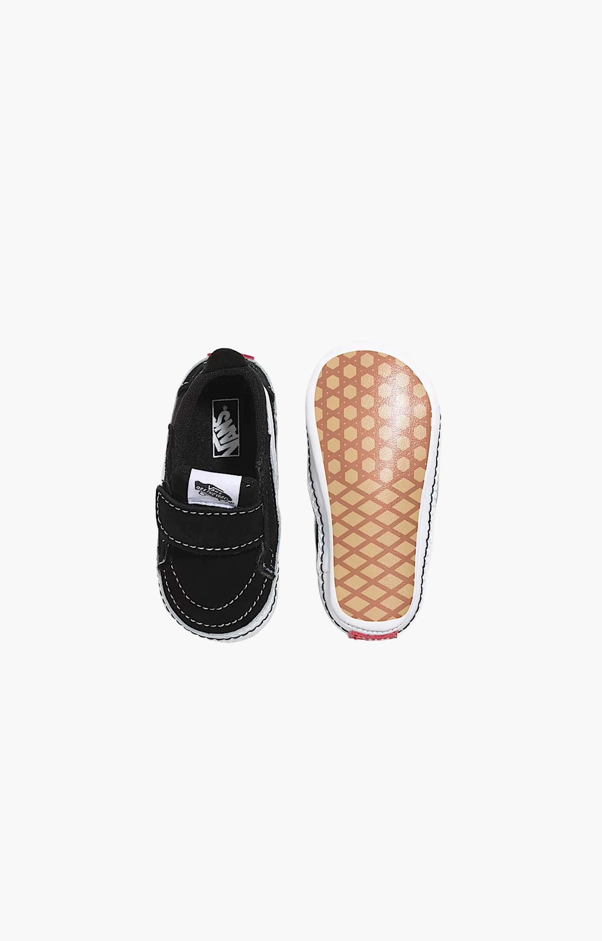 Vans Sk8-Hi Crib Shoe, Black/True White