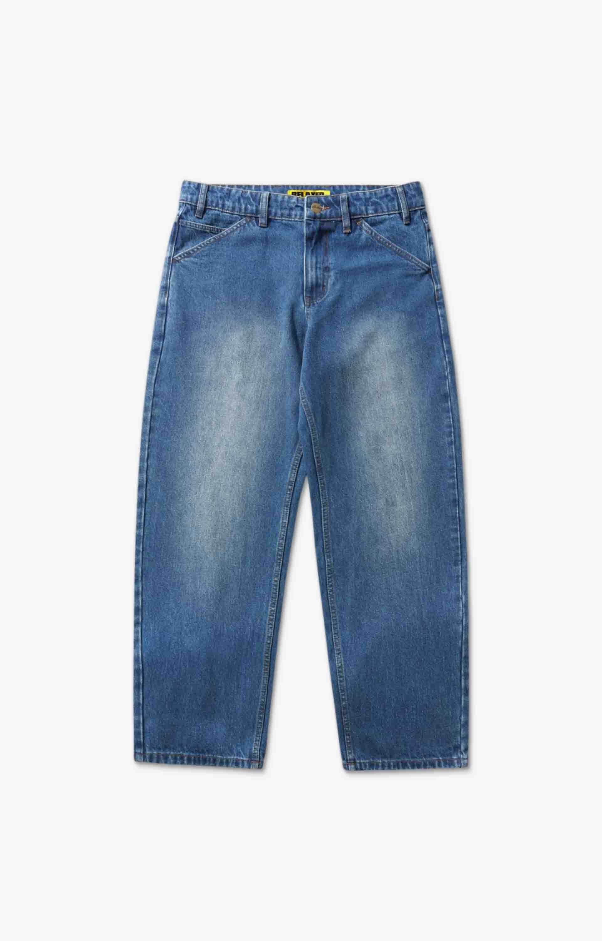 Butter Goods Witness Denim Jeans, Mid Indigo Slub
