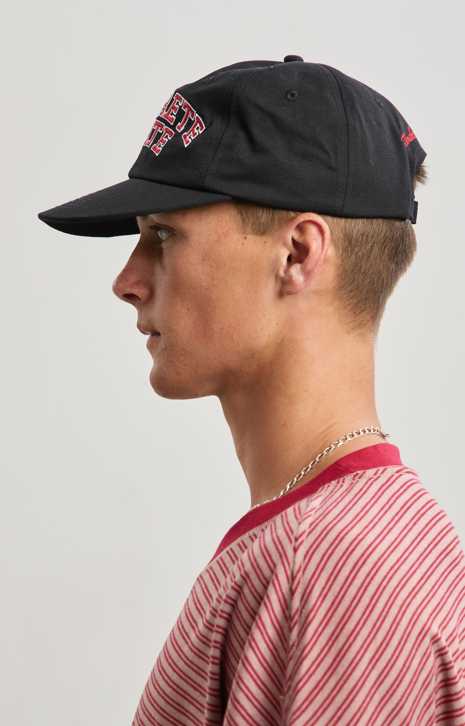 Concrete Skate League Cap, Black/Rosso Red