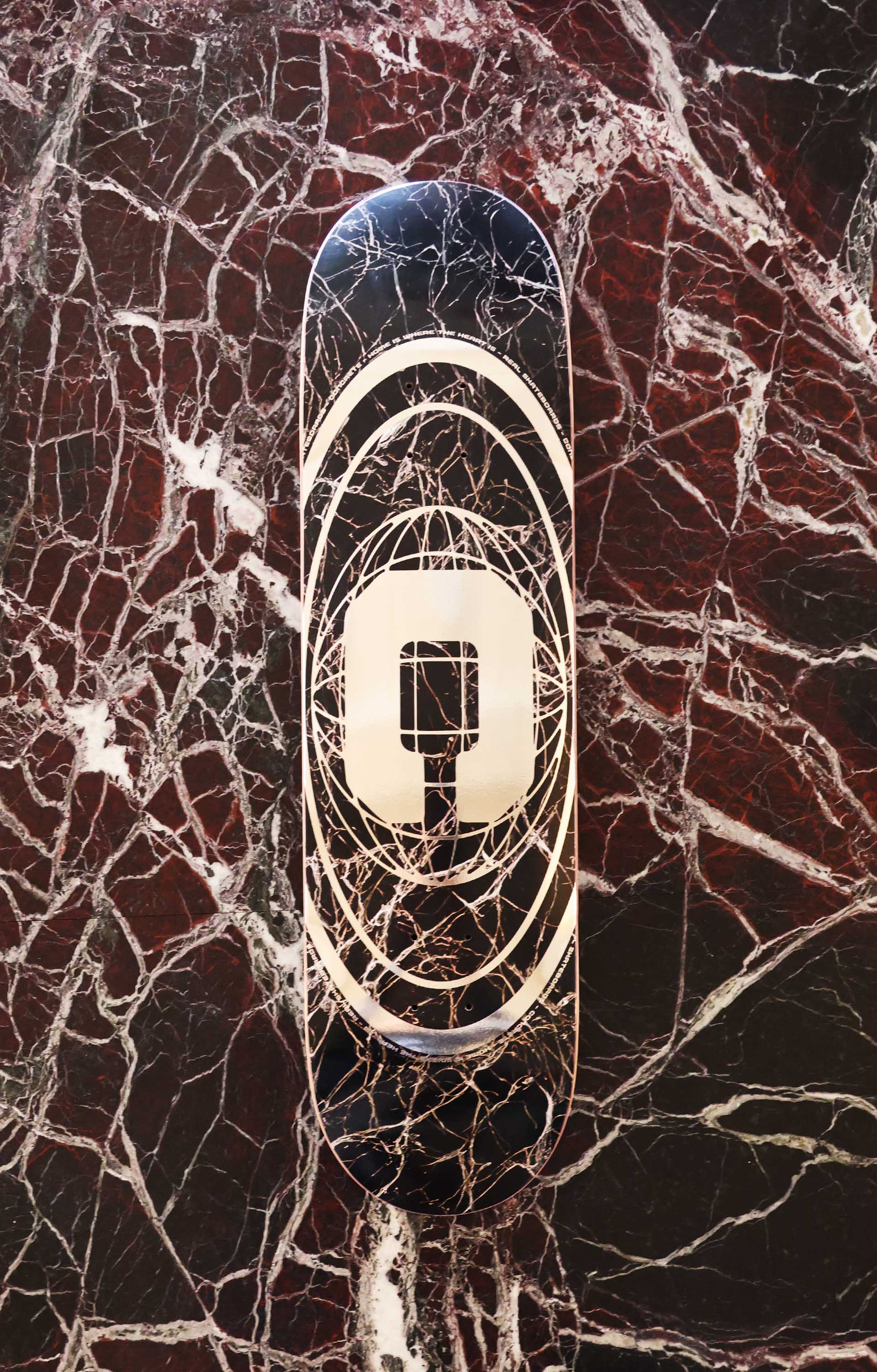 Real Skateboards x Concrete Home Is Where The Heart Is Skateboard Deck, 8.25"