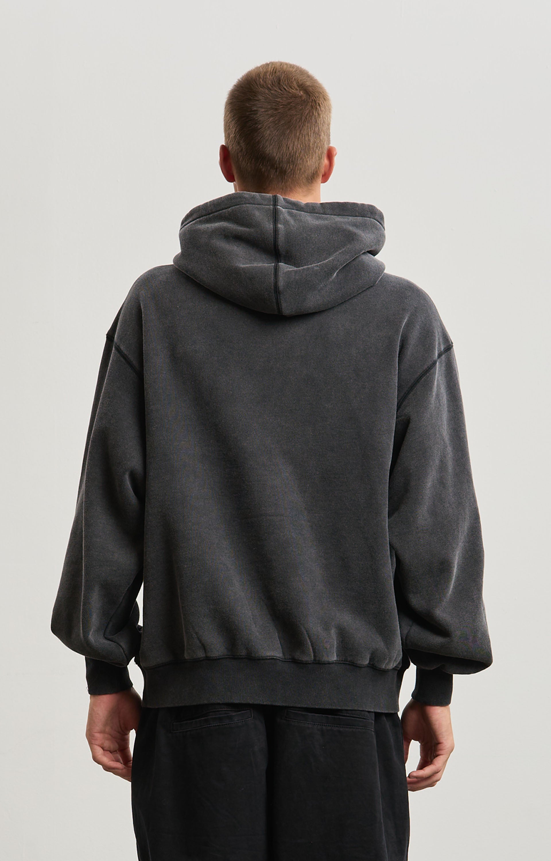 Concrete League Hoodie, Washed Black