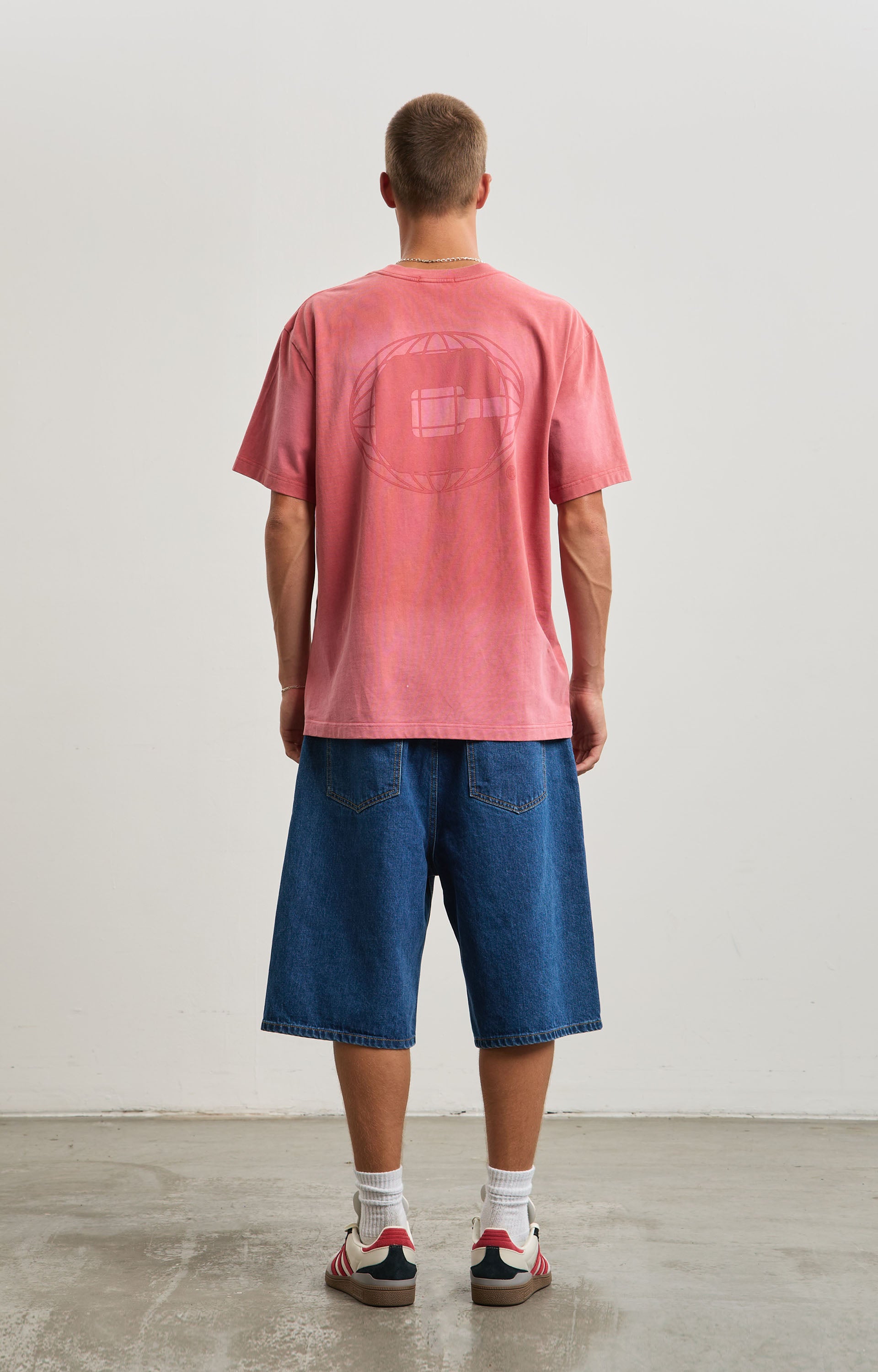 Concrete Sunfade International T-Shirt, Rosso