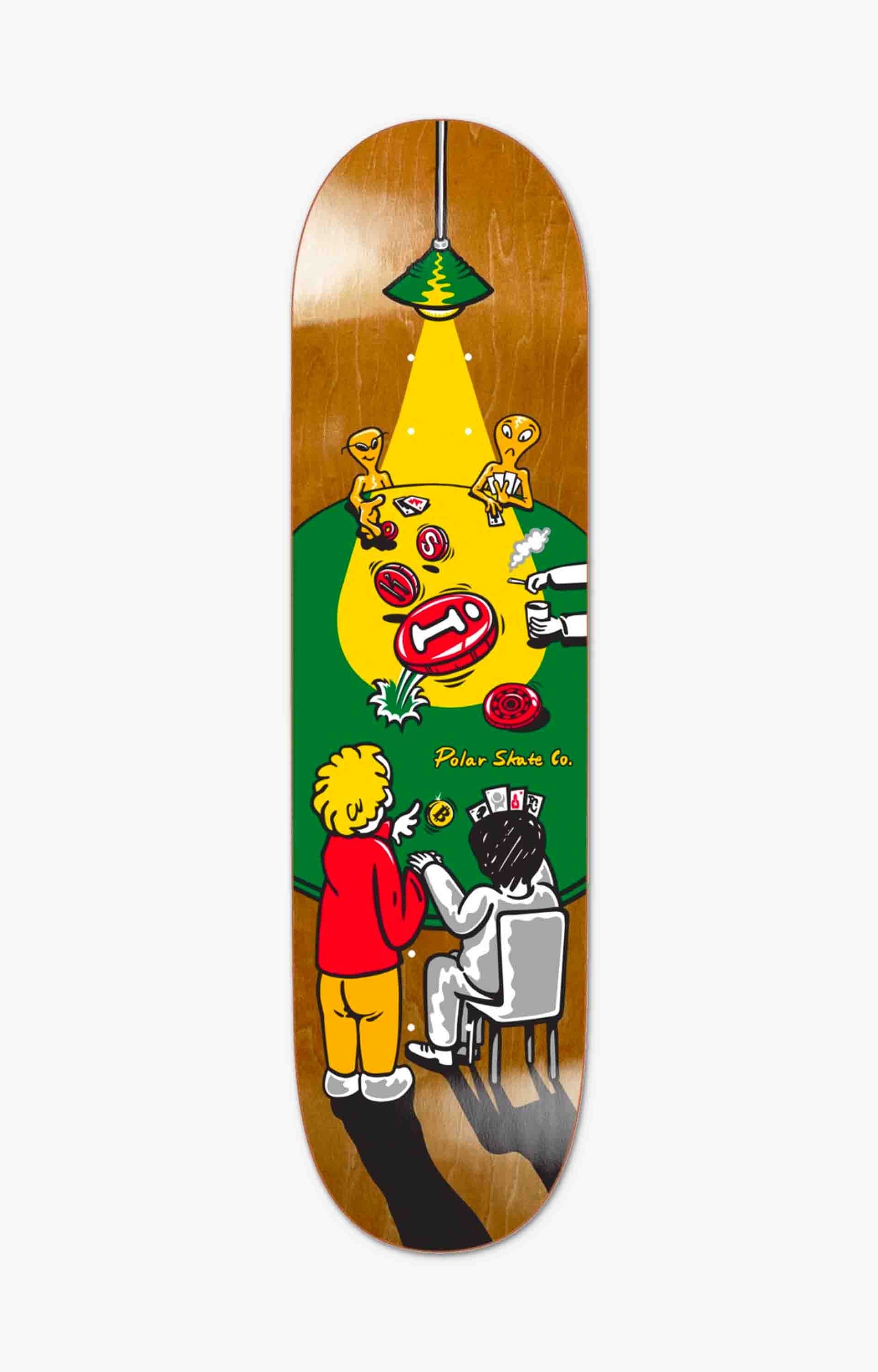 Polar Skate Co Oskar Rozenberg Poker Face Skateboard Deck, 8.5"