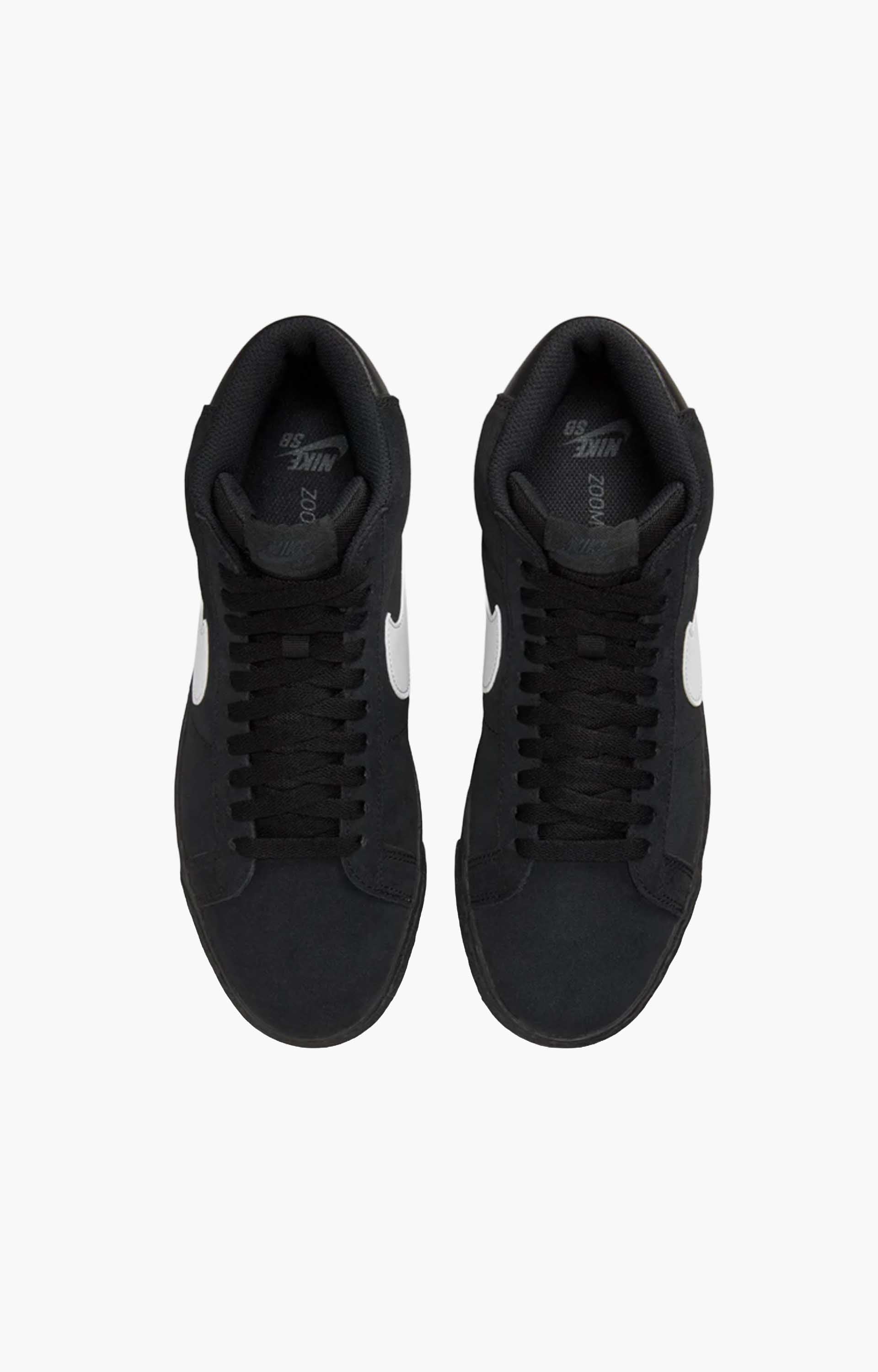 Nike SB Zoom Blazer Mid Shoe, Black/White-Black-Black