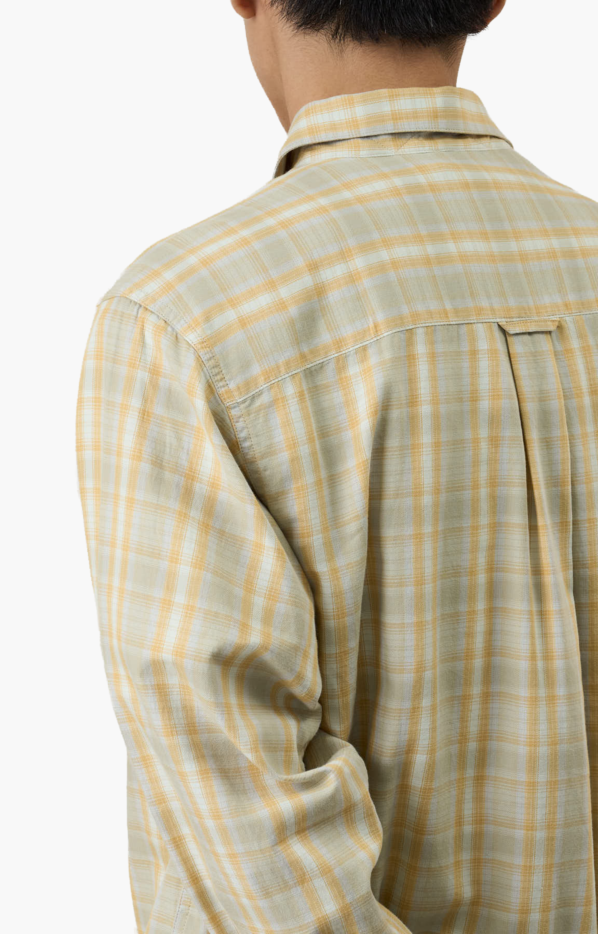 Gramicci Checkered Ombre Shirt, Mustard