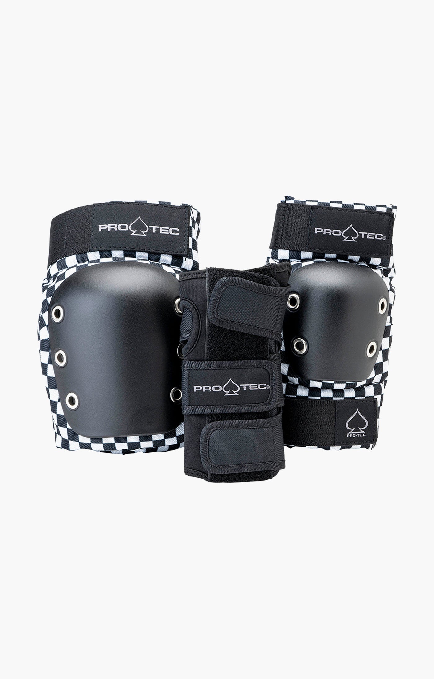 Pro-Tec Street Junior Protective 3 Pack Wrist Guards and Pads- Checker