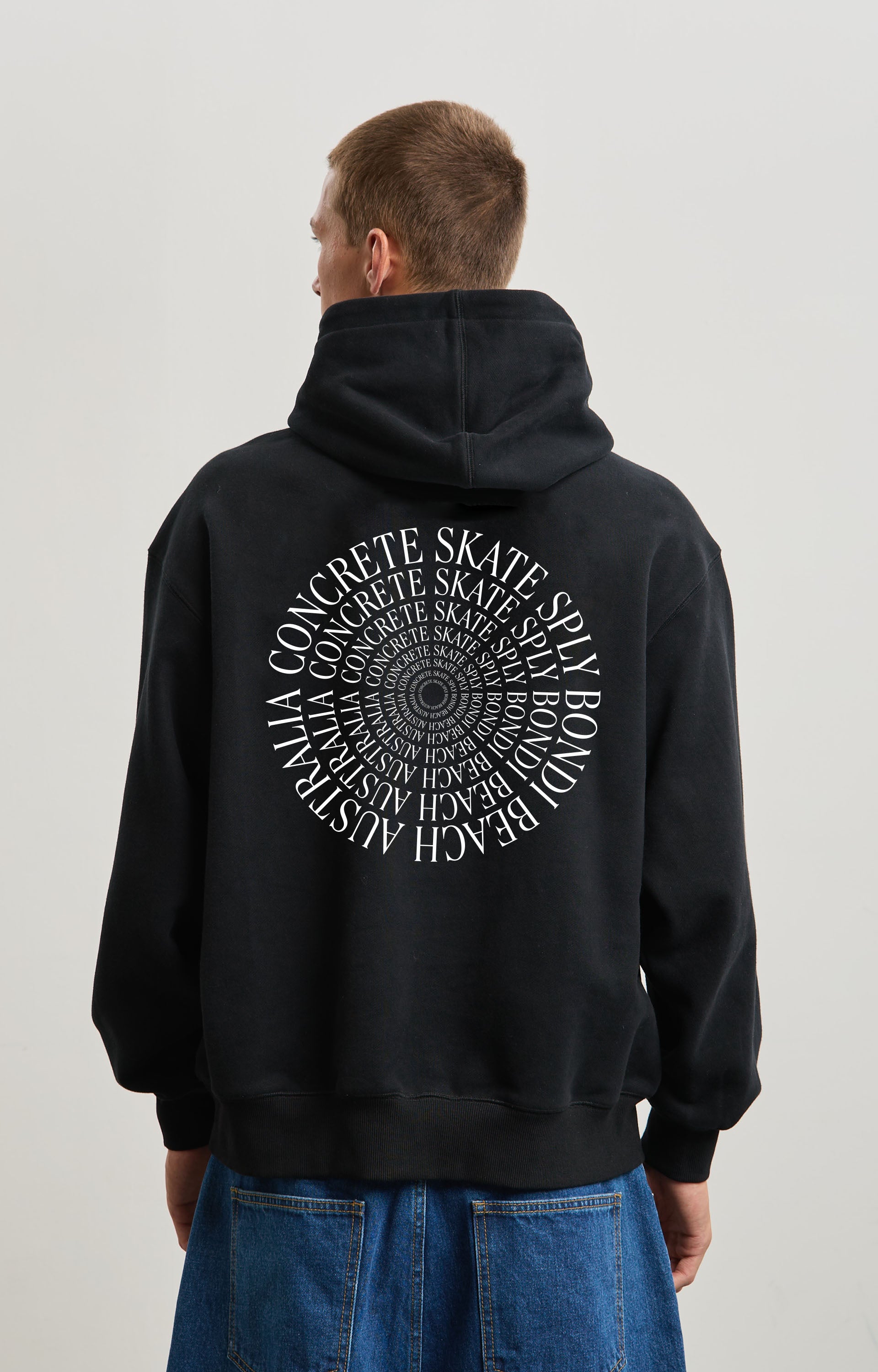 Concrete Heritage Hoodie, Black