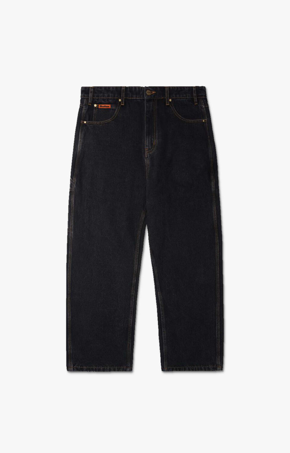 Butter Goods Relaxed Denim Pants, Washed Black