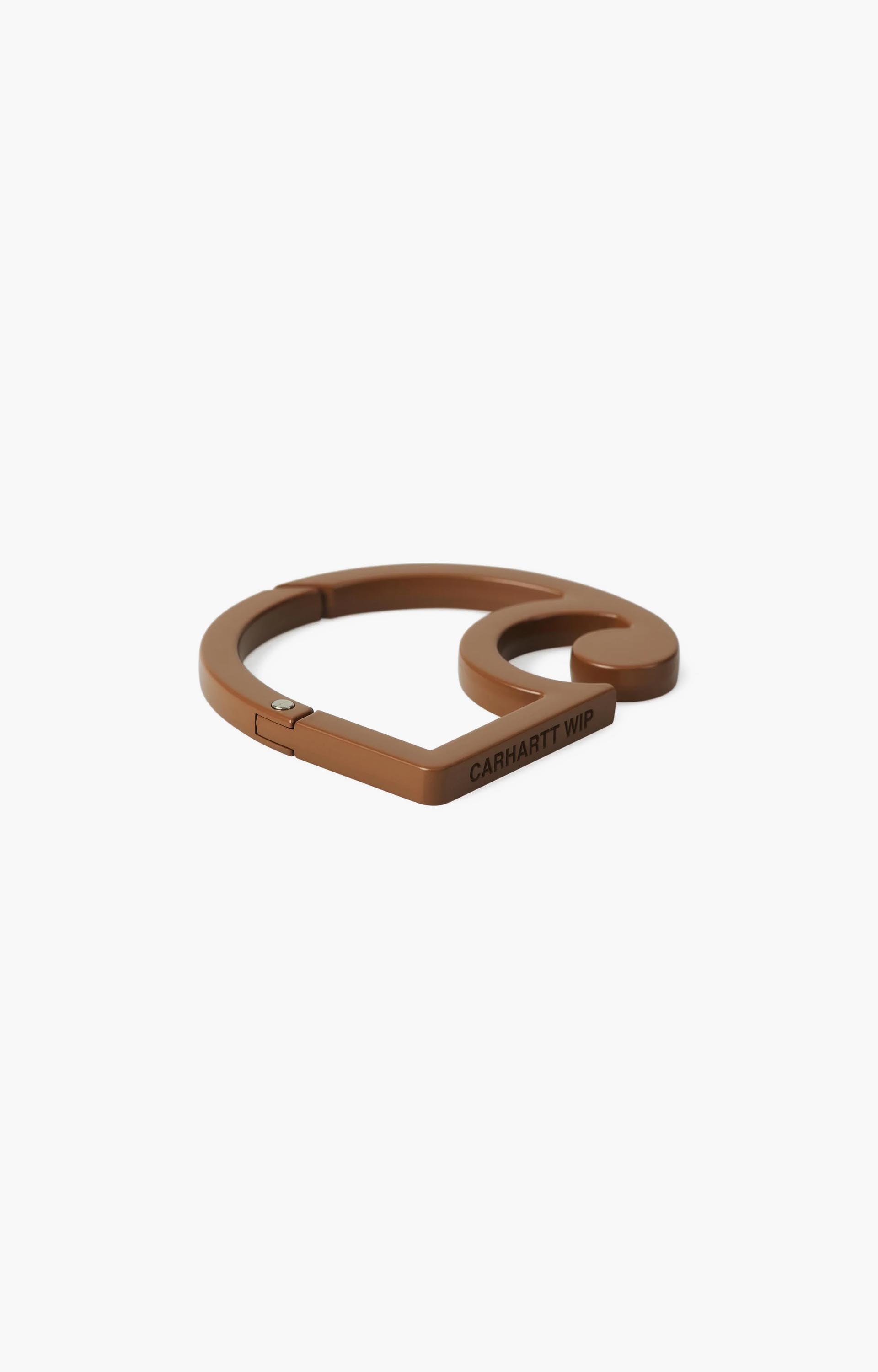 Carhartt WIP C-Logo Carabiner, Brown