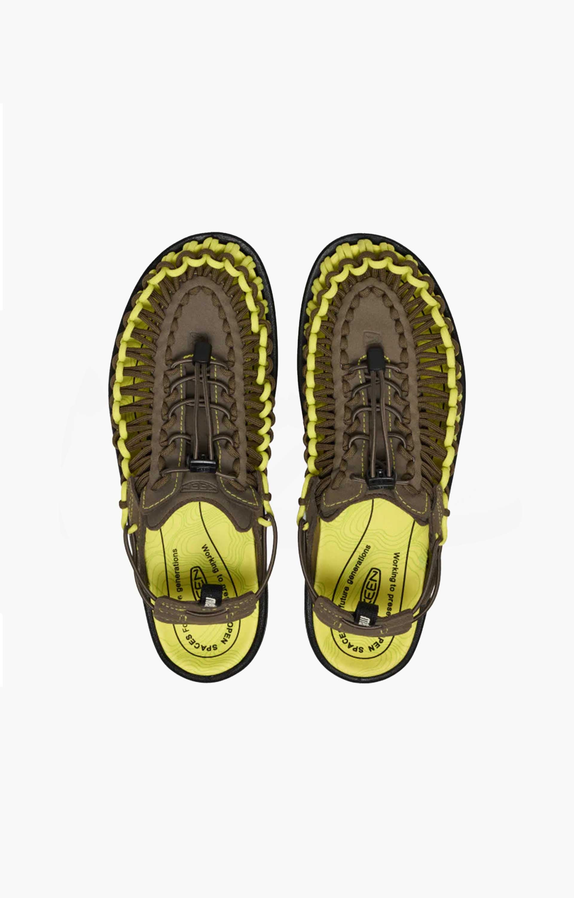 Keen Metalwood Uneek II Convertible Shoes, Limeade