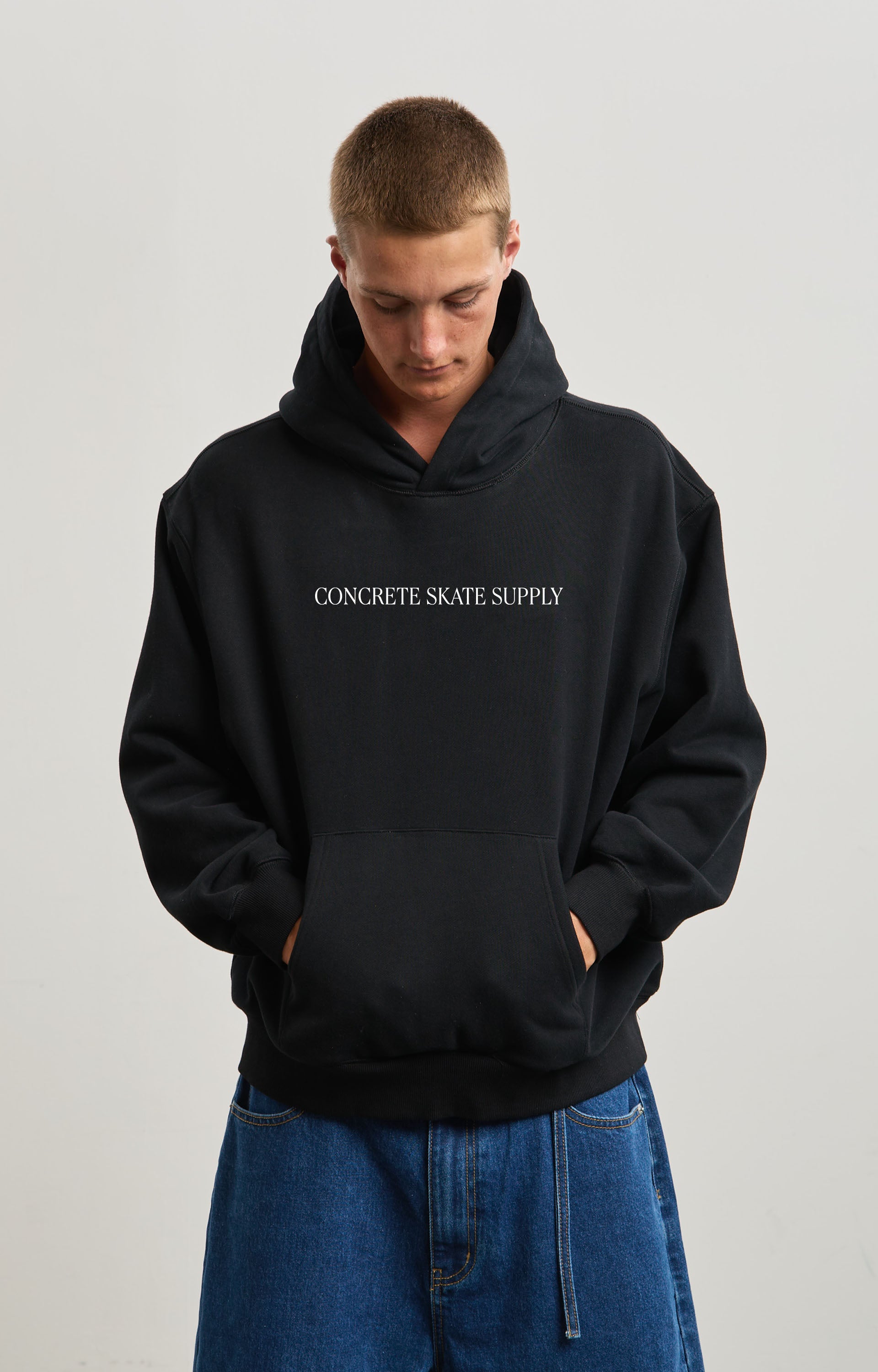 Concrete Heritage Hoodie, Black
