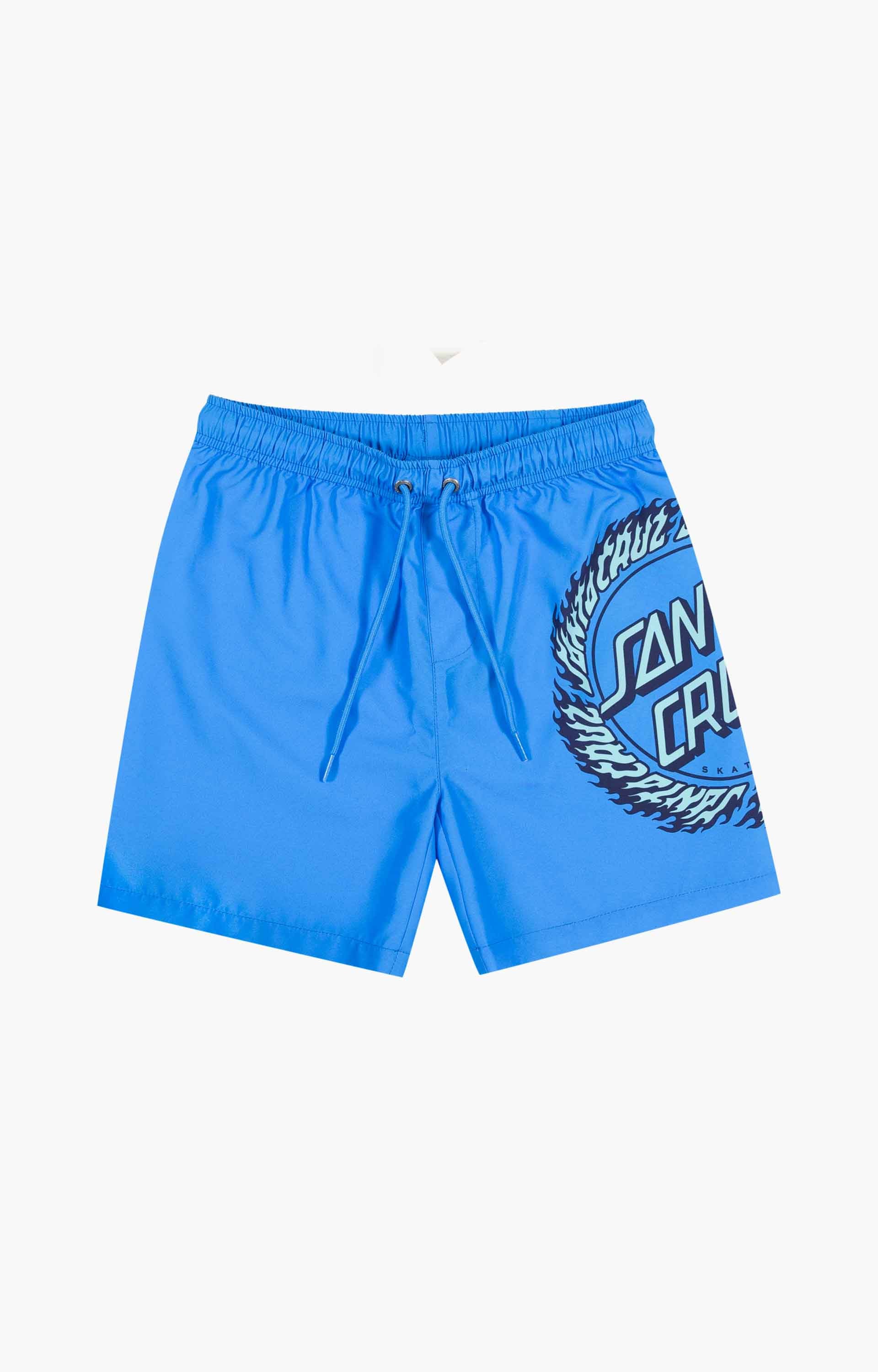 Santa Cruz Flame Ringed Dot Boardshort, Blue