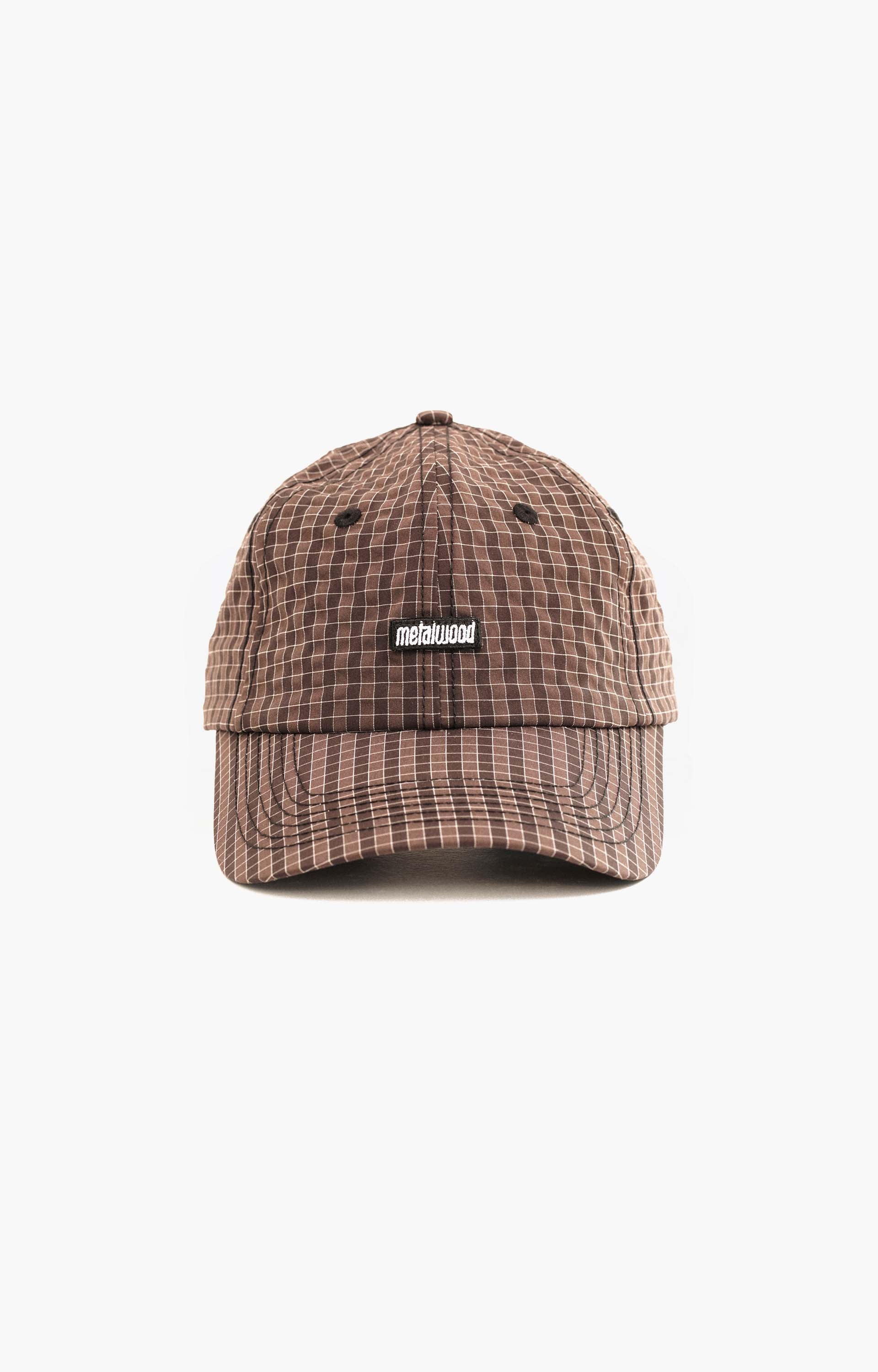 Metalwood Mini Metal Logo Dad Hat, Brown