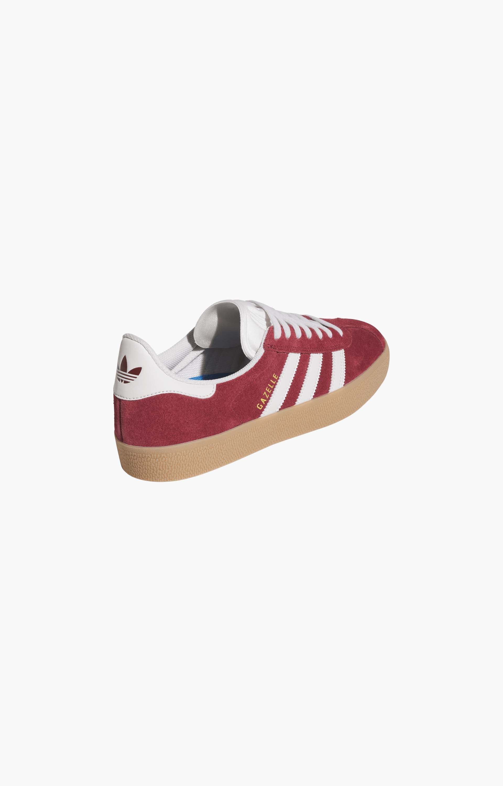 Adidas Gazelle Adv Shoes, Wonder Shadow Red/Crystal White/Gold Metal
