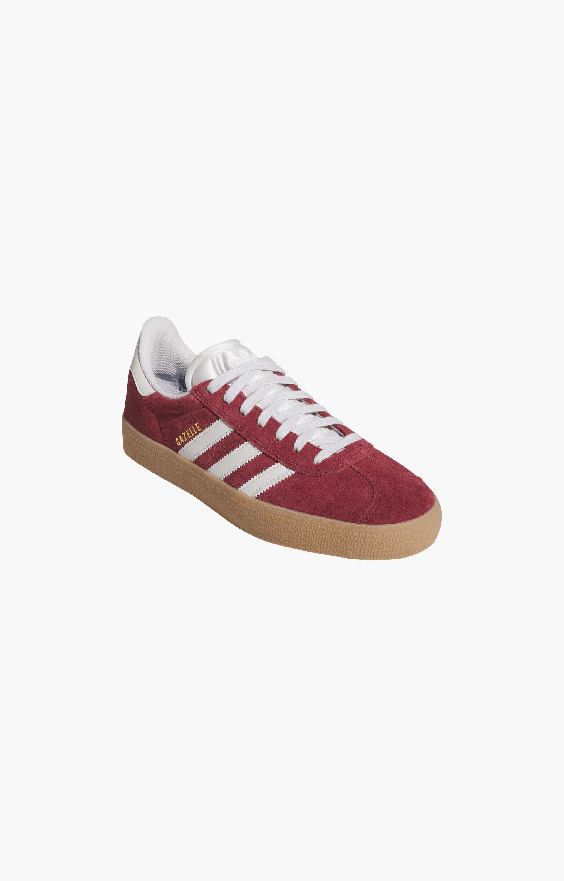 Adidas Gazelle Adv Shoes, Wonder Shadow Red/Crystal White/Gold Metal