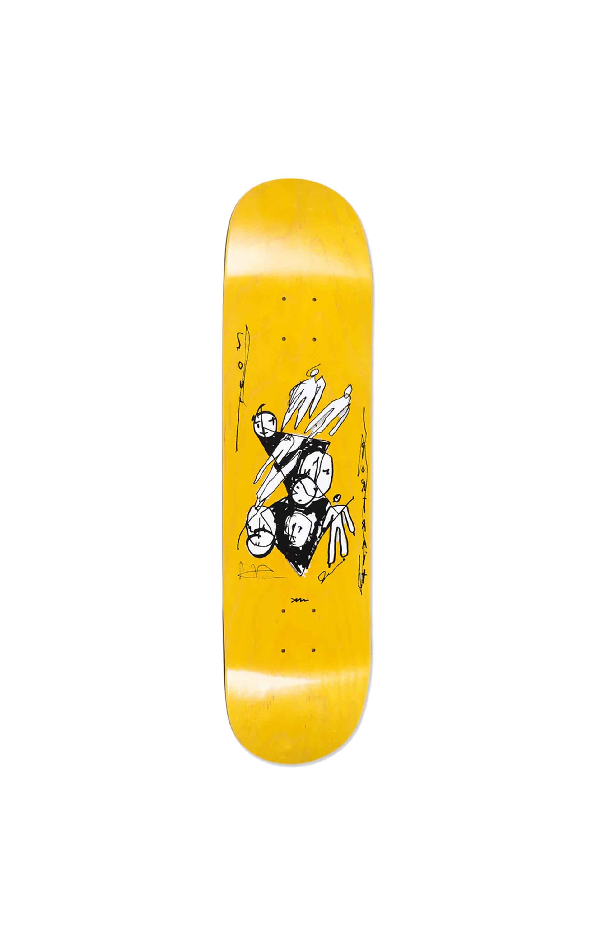 Polar Skate Co Team / Alv Soul Portrait Deck, Yellow, 8.0