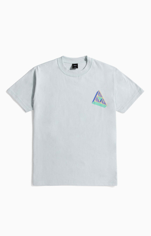 Huf Based Triple Triangle T-Shirt, Sky Blue