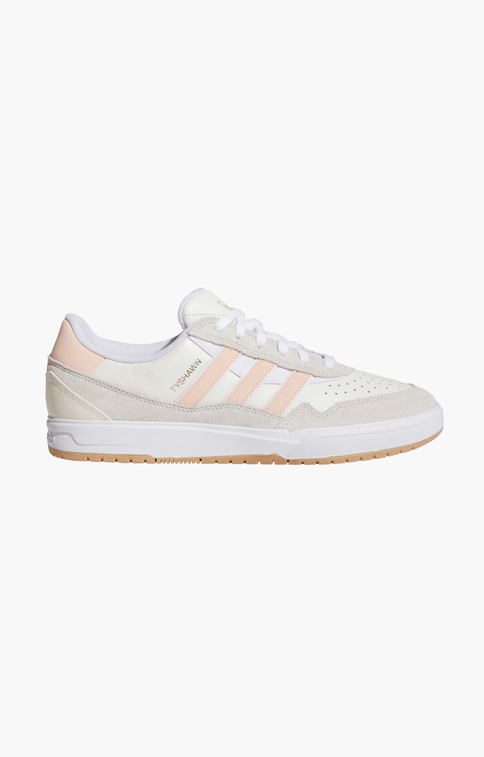 Adidas Tyshawn II Shoes, Wonder White/Powder Coral/Off White