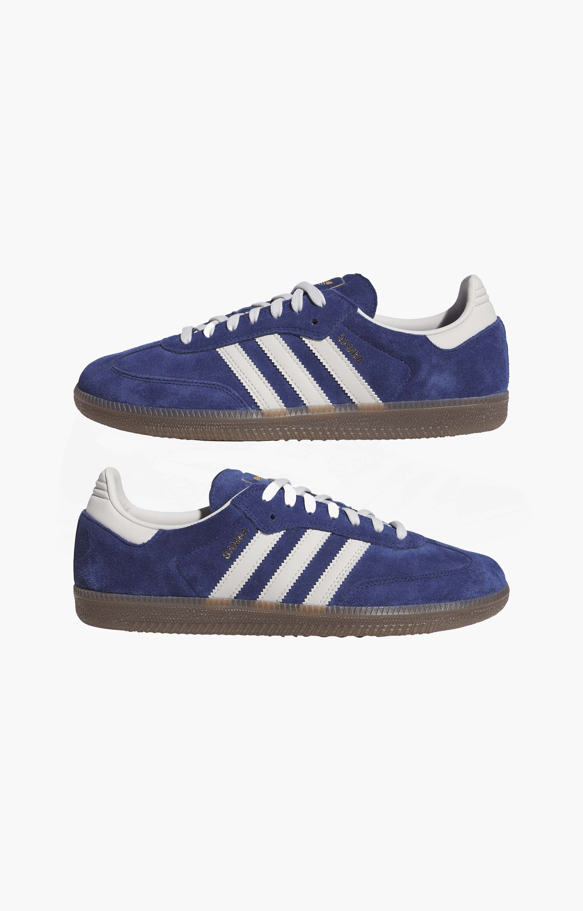 Adidas Samba ADV Shoes, Dark Blue/Grey One/Gum
