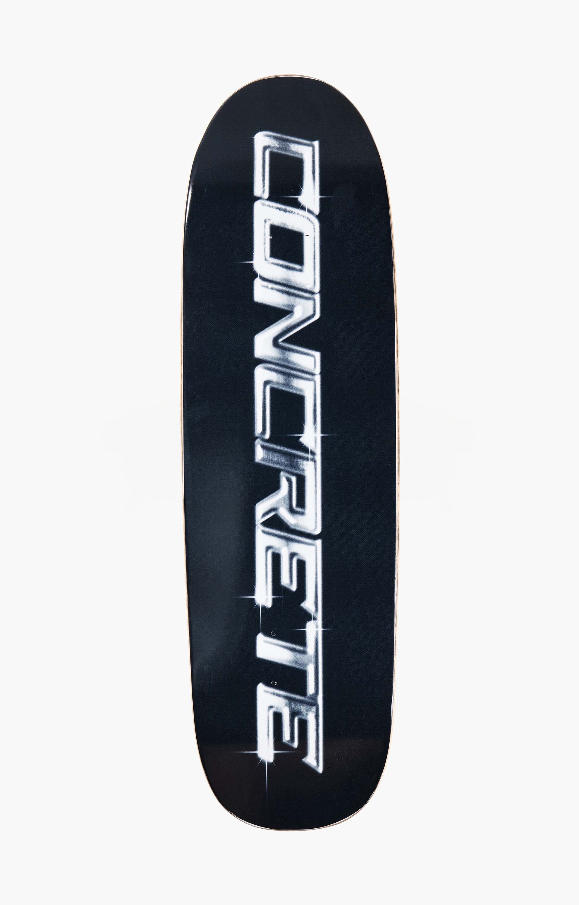 Concrete Chrome Shape 2 Skateboard Deck, Black