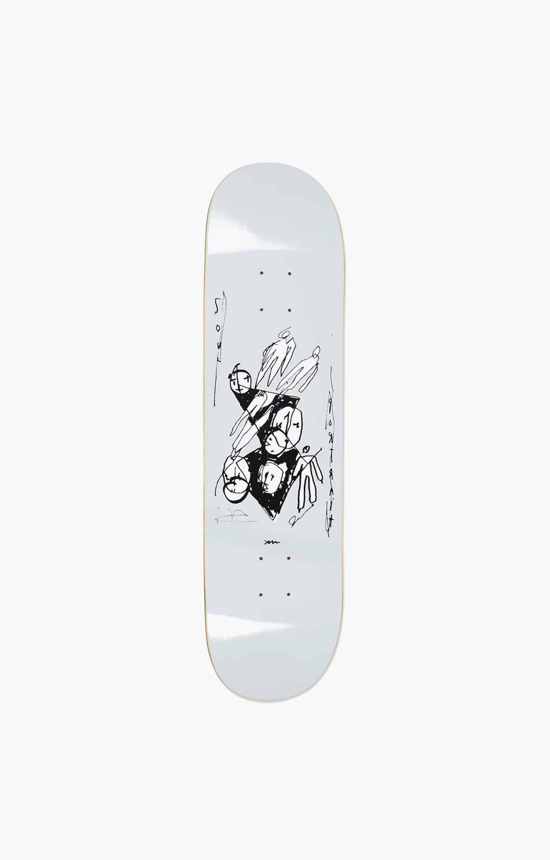 Polar Skate Co Team / Alv Soul Portrait Deck, Grey, 8.25