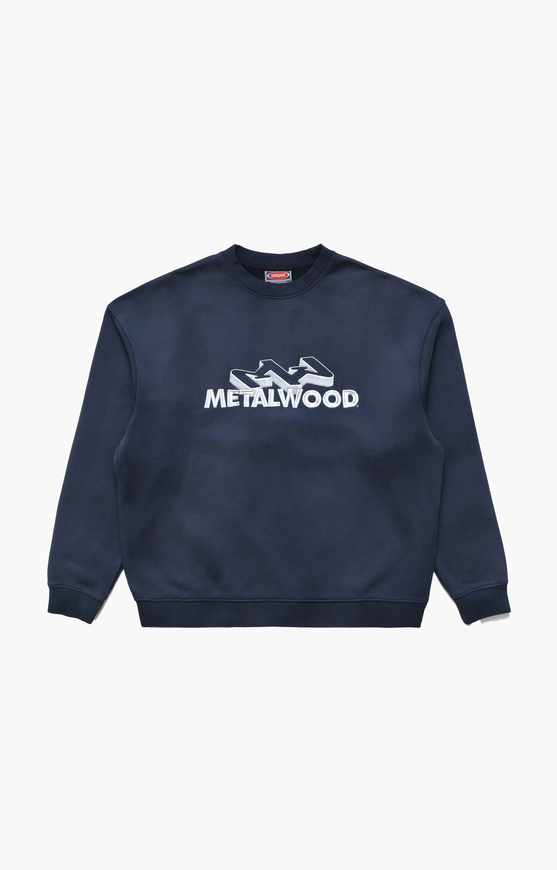 Metalwood Mountaineer Crewneck Sweatshirt, Navy