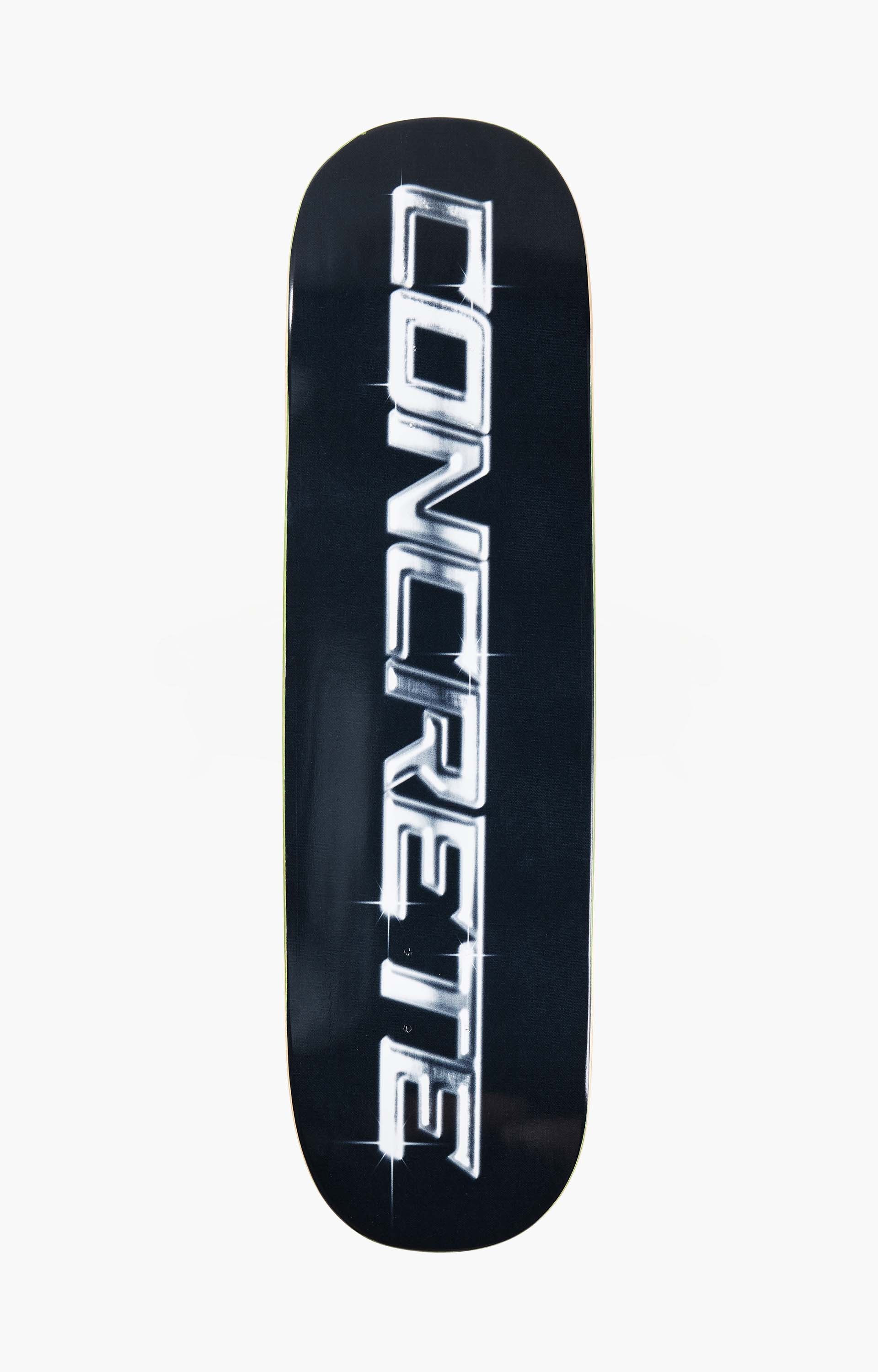 Concrete Chrome Shape 1 Skateboard Deck, Black