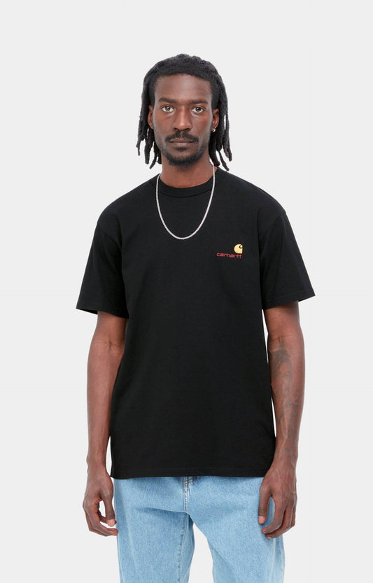 Carhartt WIP American Script T-Shirt, Black