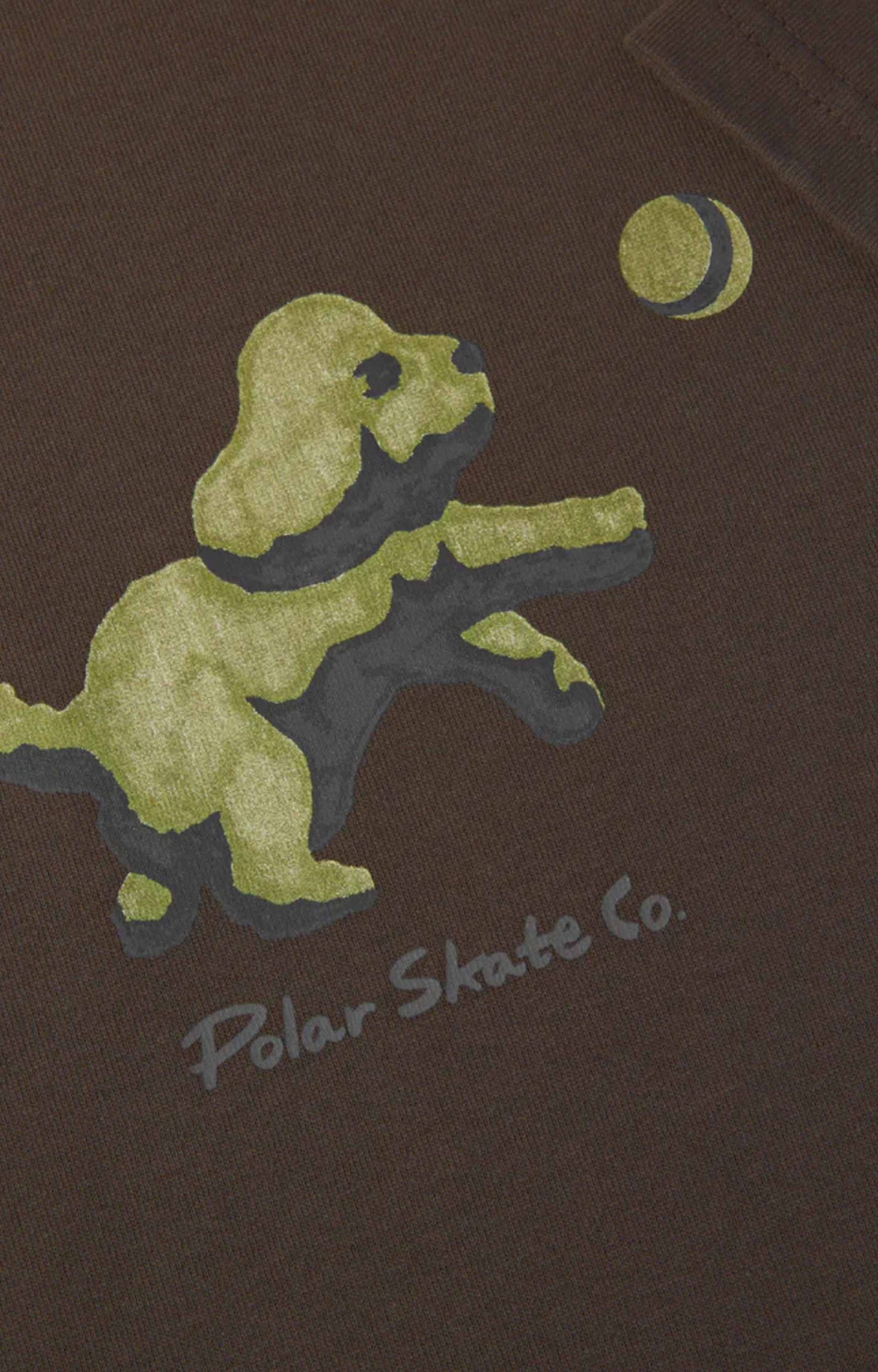 Polar Skate Co Ball T-Shirt, Chocolate