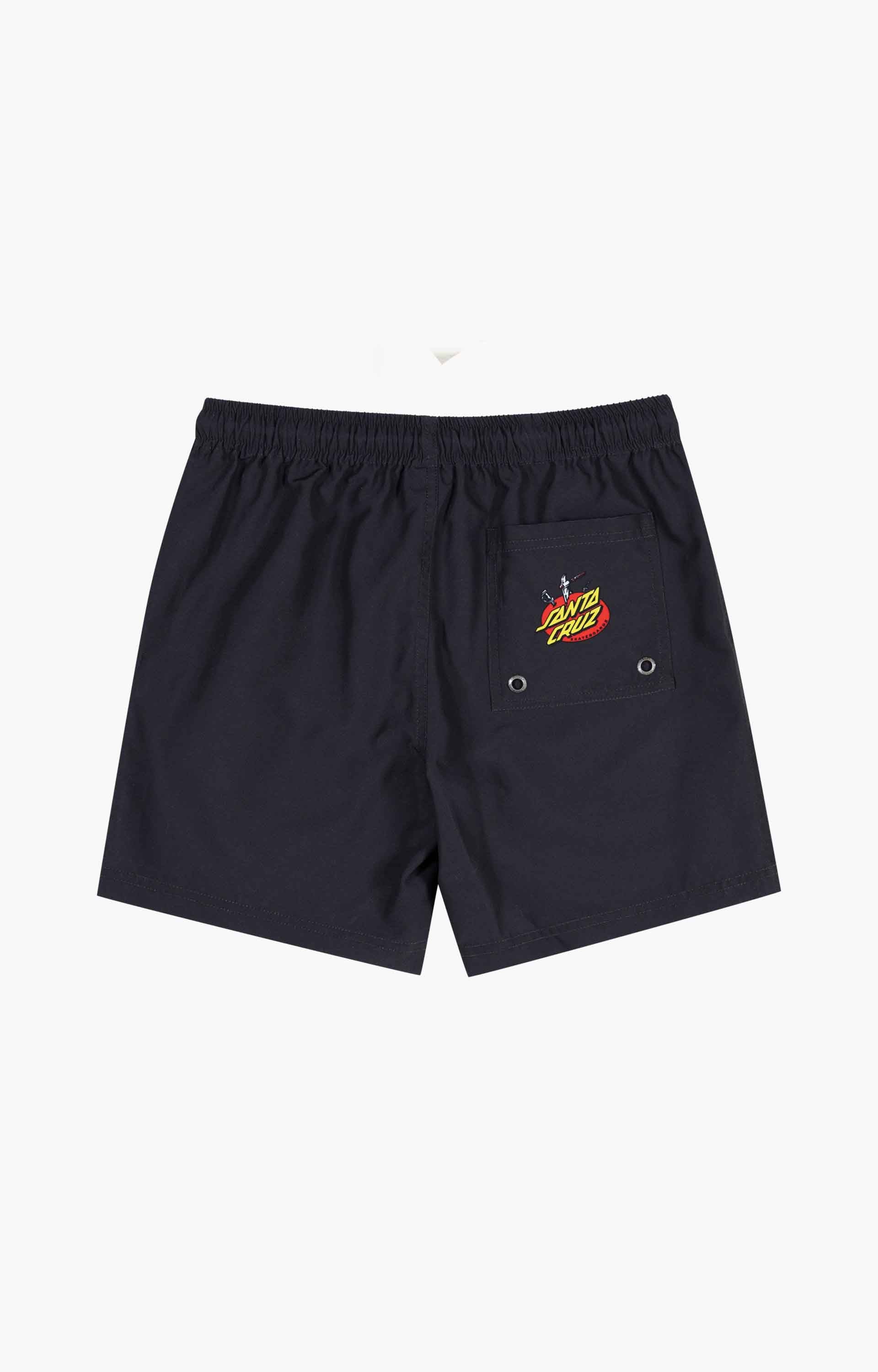 Santa Cruz Gremlin Patrol Boardshort, Off Black
